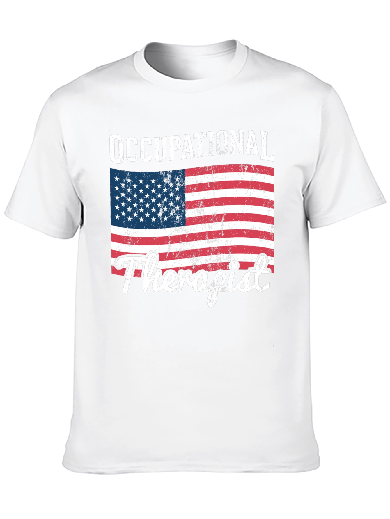 Occupational Therapist American Flag T-Shirt - 10