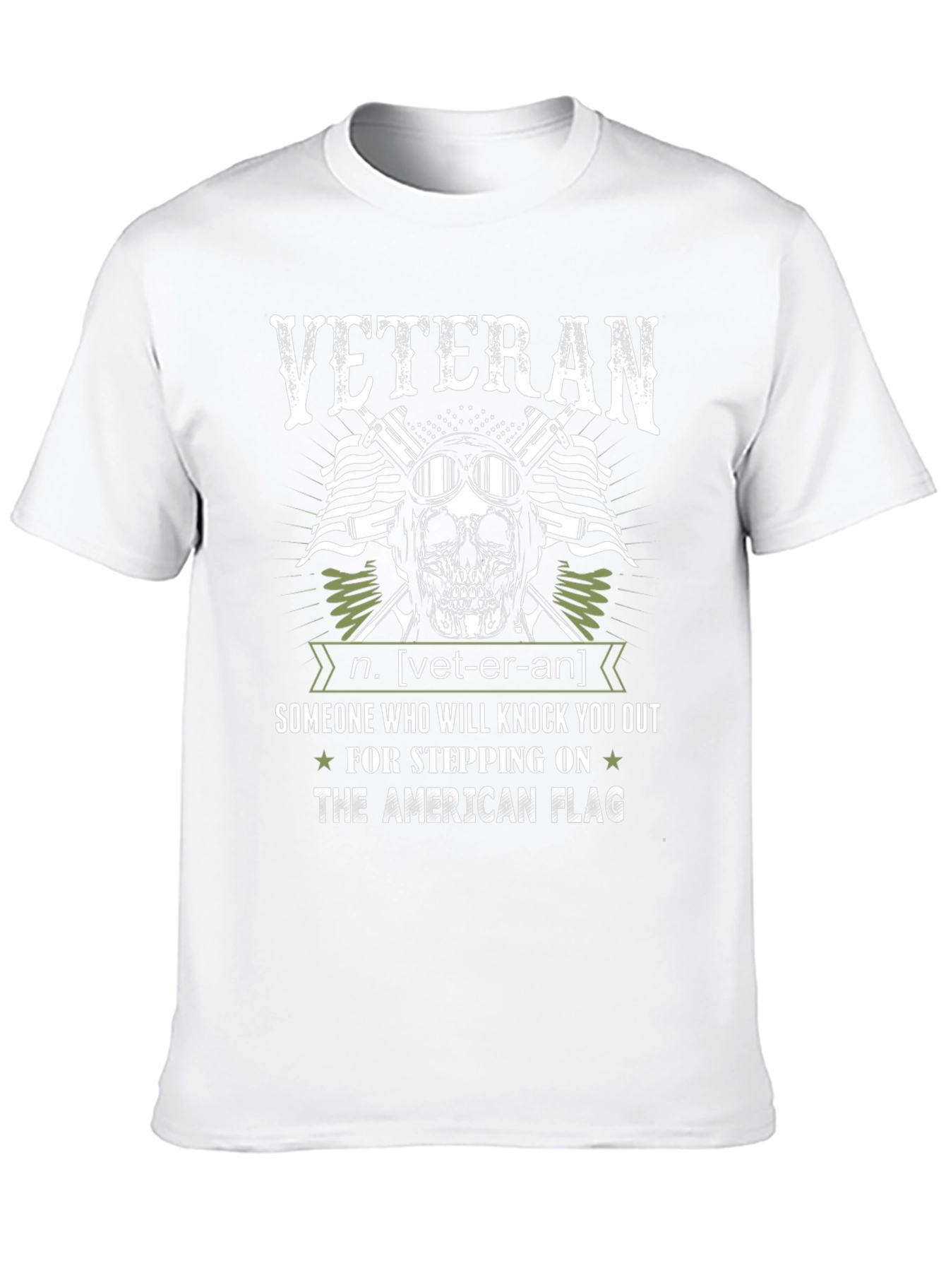 Black Veteran Definition Graphic T-Shirt view 10