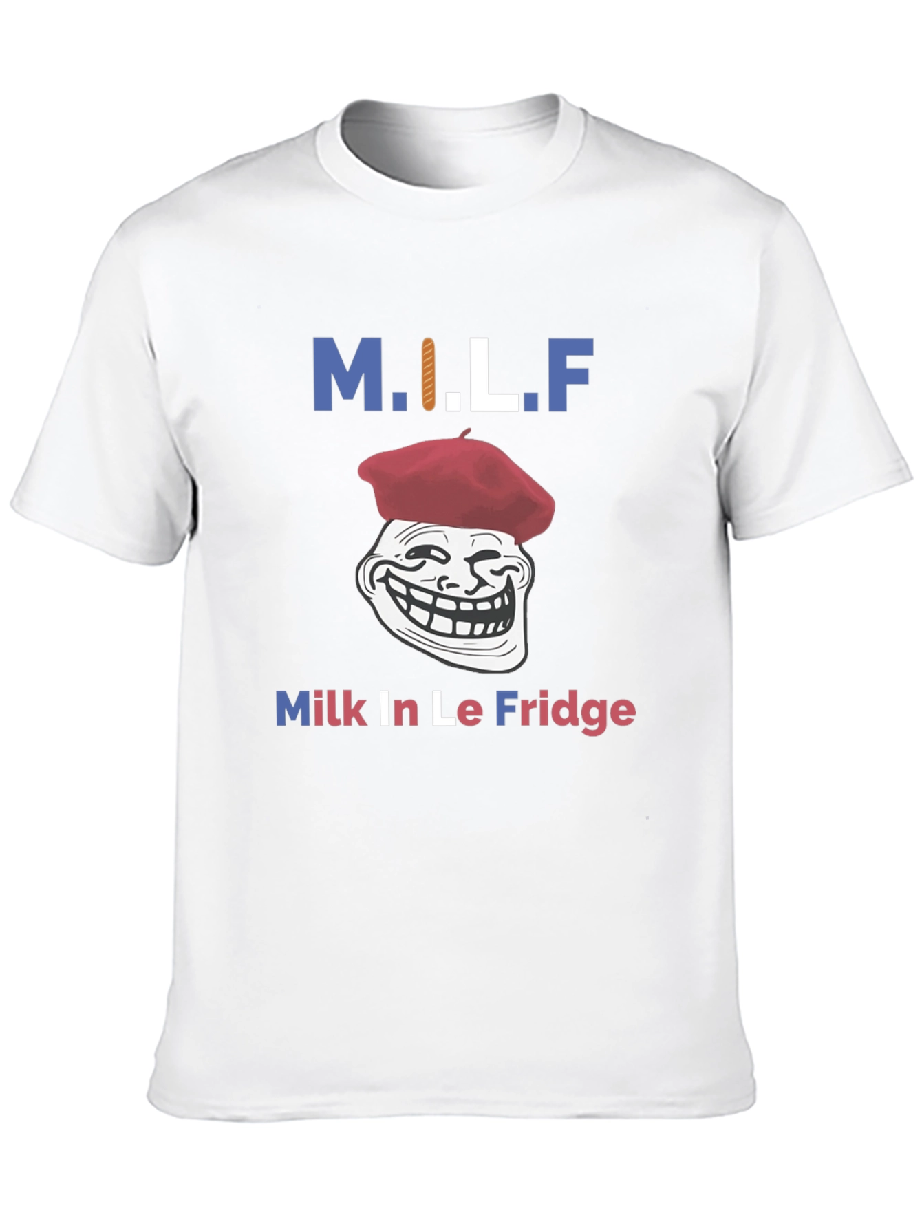 Black M.I.L.F. Funny Graphic T-Shirt - Milk In Le Fridge view 10