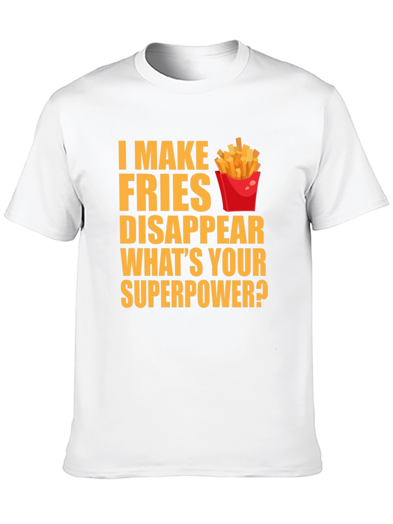 Black Fries Superpower T-Shirt view 10