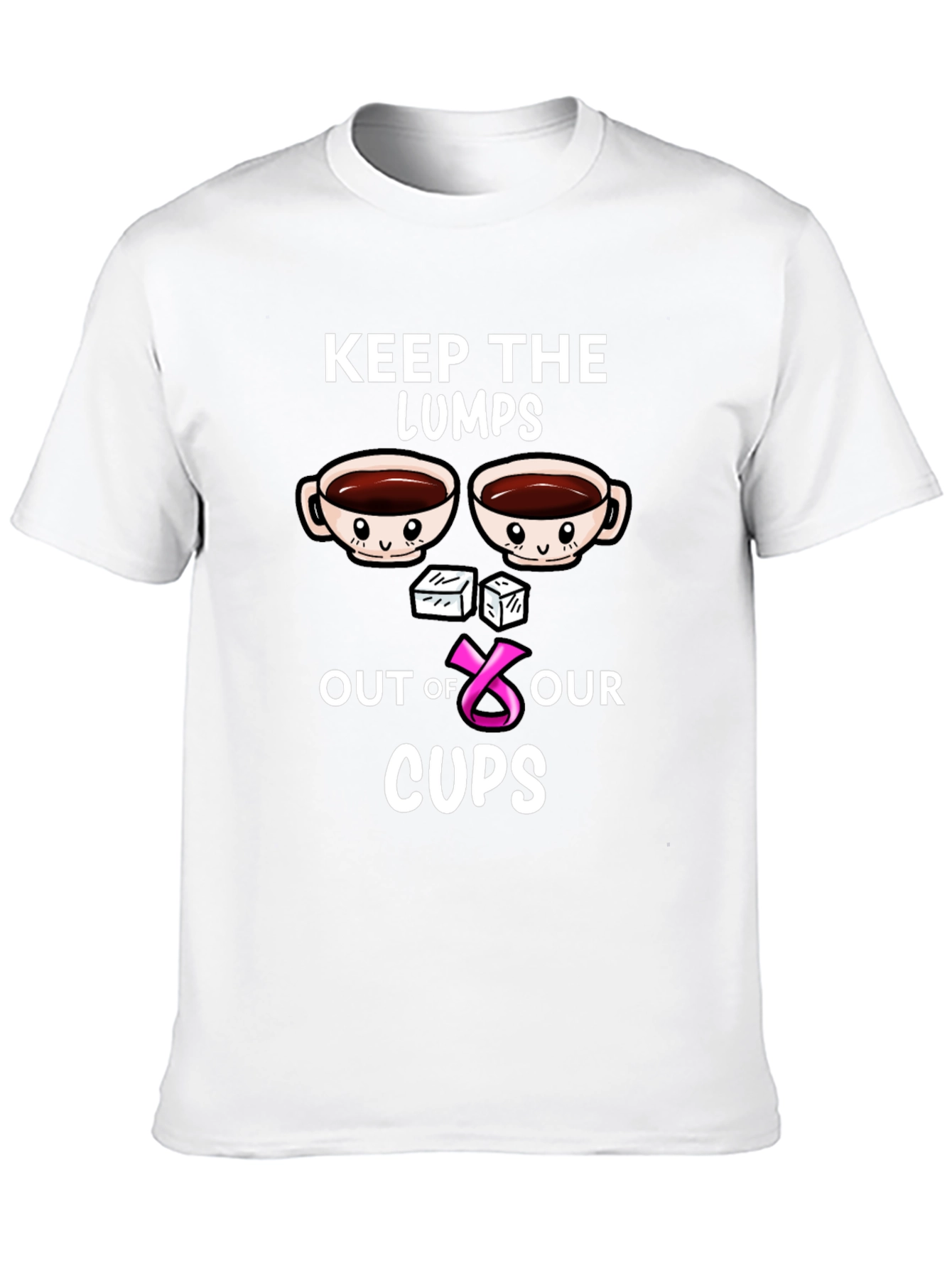 Black Keep the Lumps Out of Our Cups Breast Cancer Awareness T-Shirt view 10