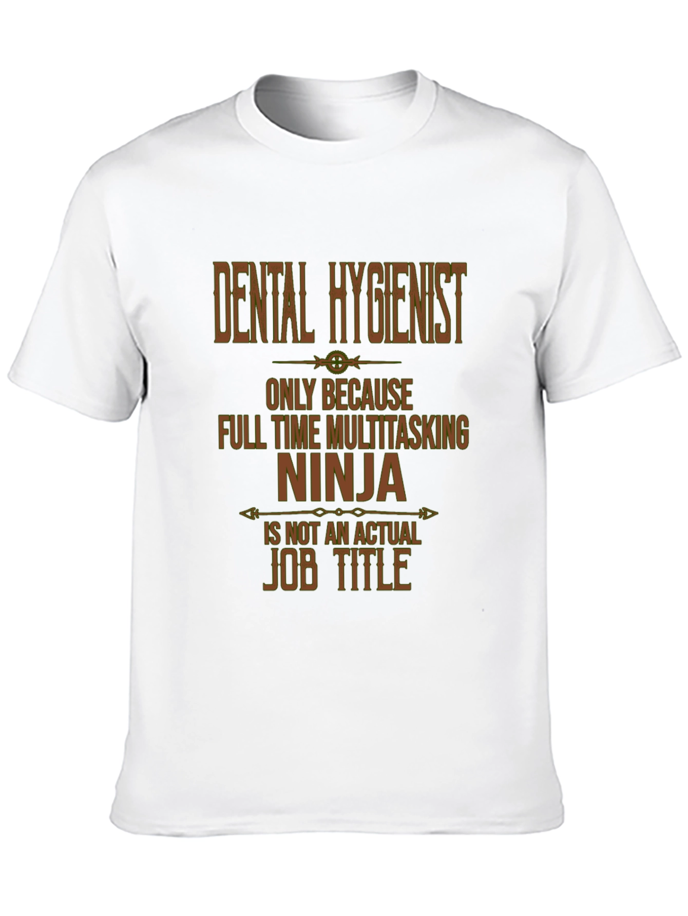 Black Dental Hygienist Multitasking Ninja T-Shirt view 10