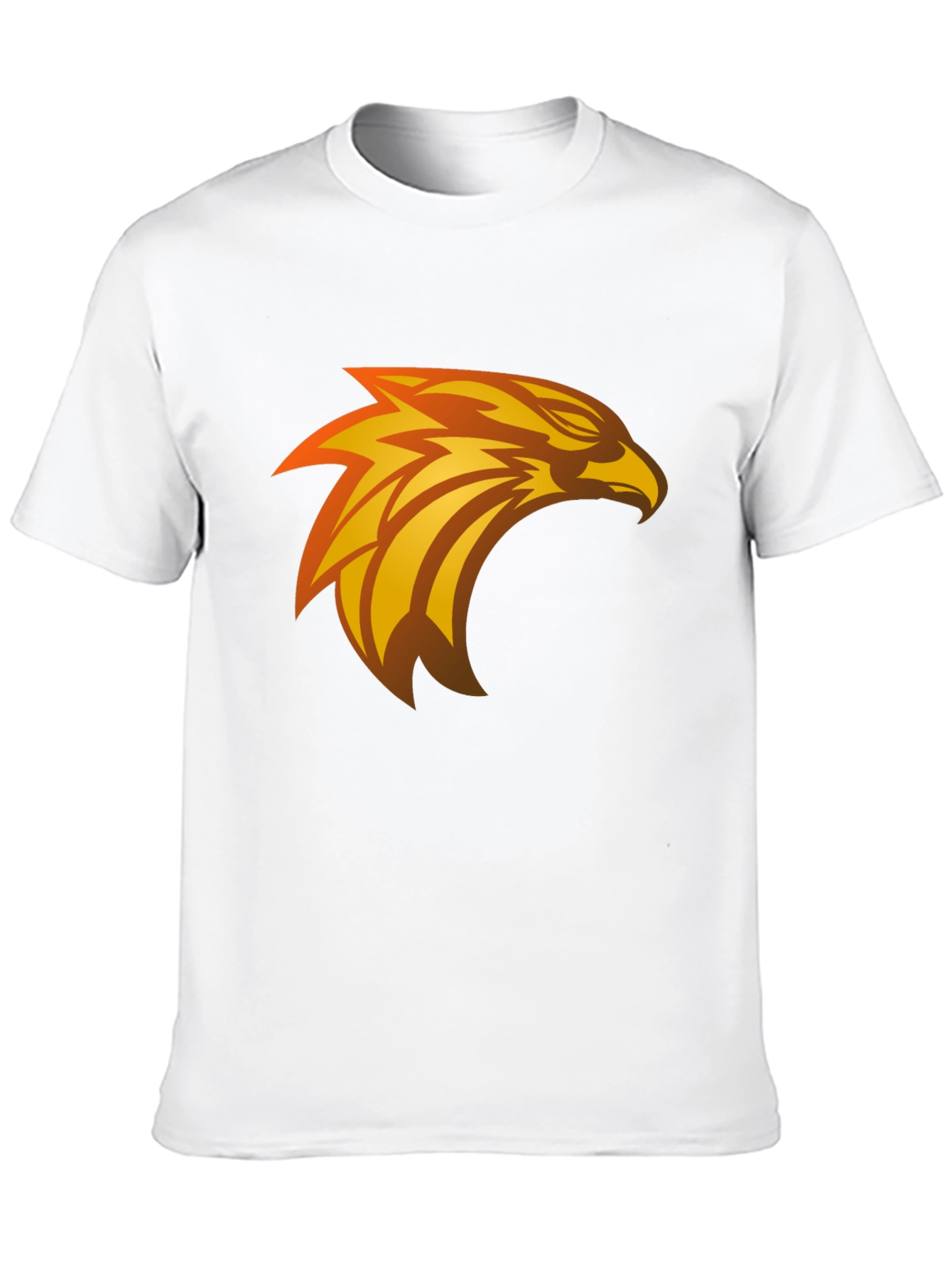 Black Black T-Shirt with Eagle Graphic Design view 10