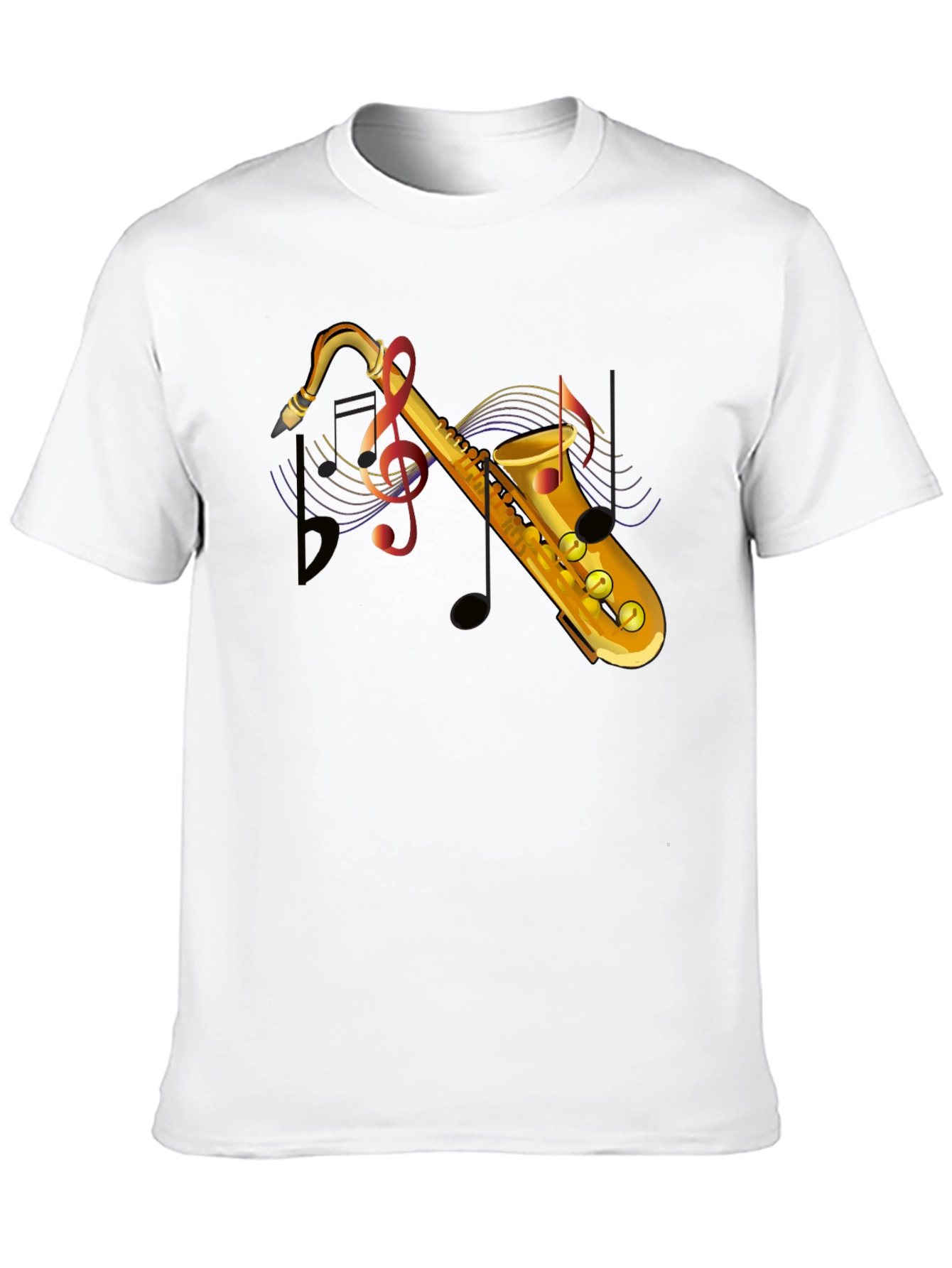 Black Saxophone Graphic T-Shirt - Music Lover Tee view 10