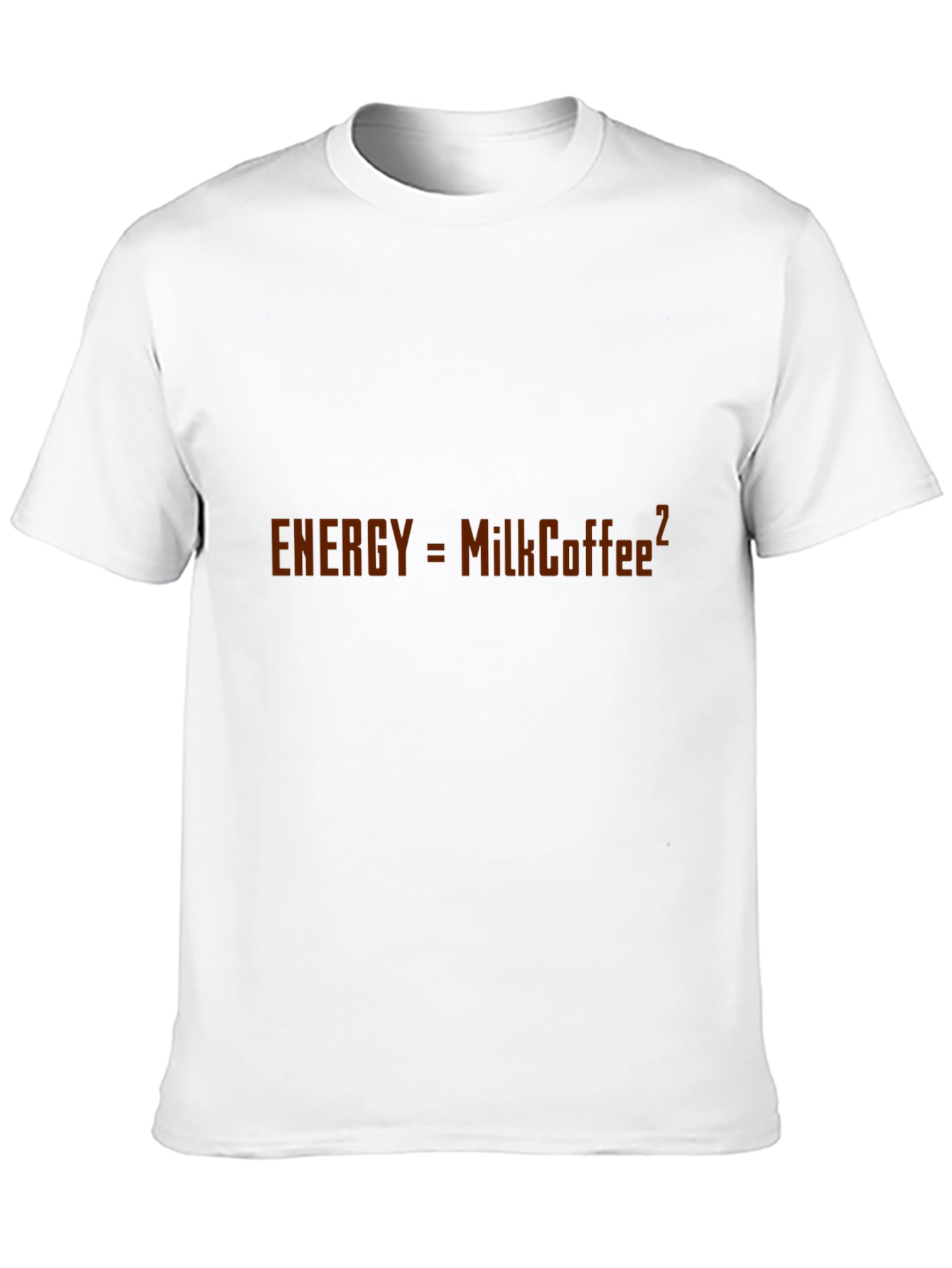 Black Funny Physics Milk Coffee Energy T-Shirt view 10