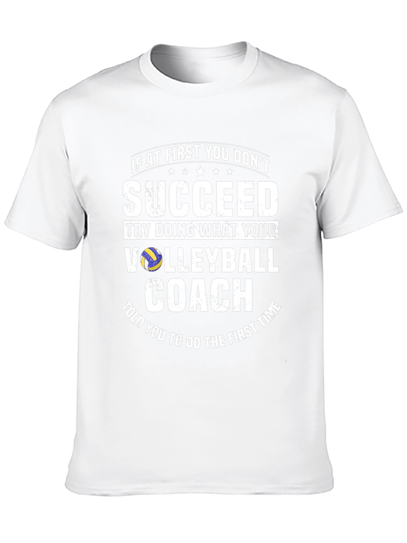 Black Volleyball Coach T-Shirt - Funny Team Sports Tee view 10