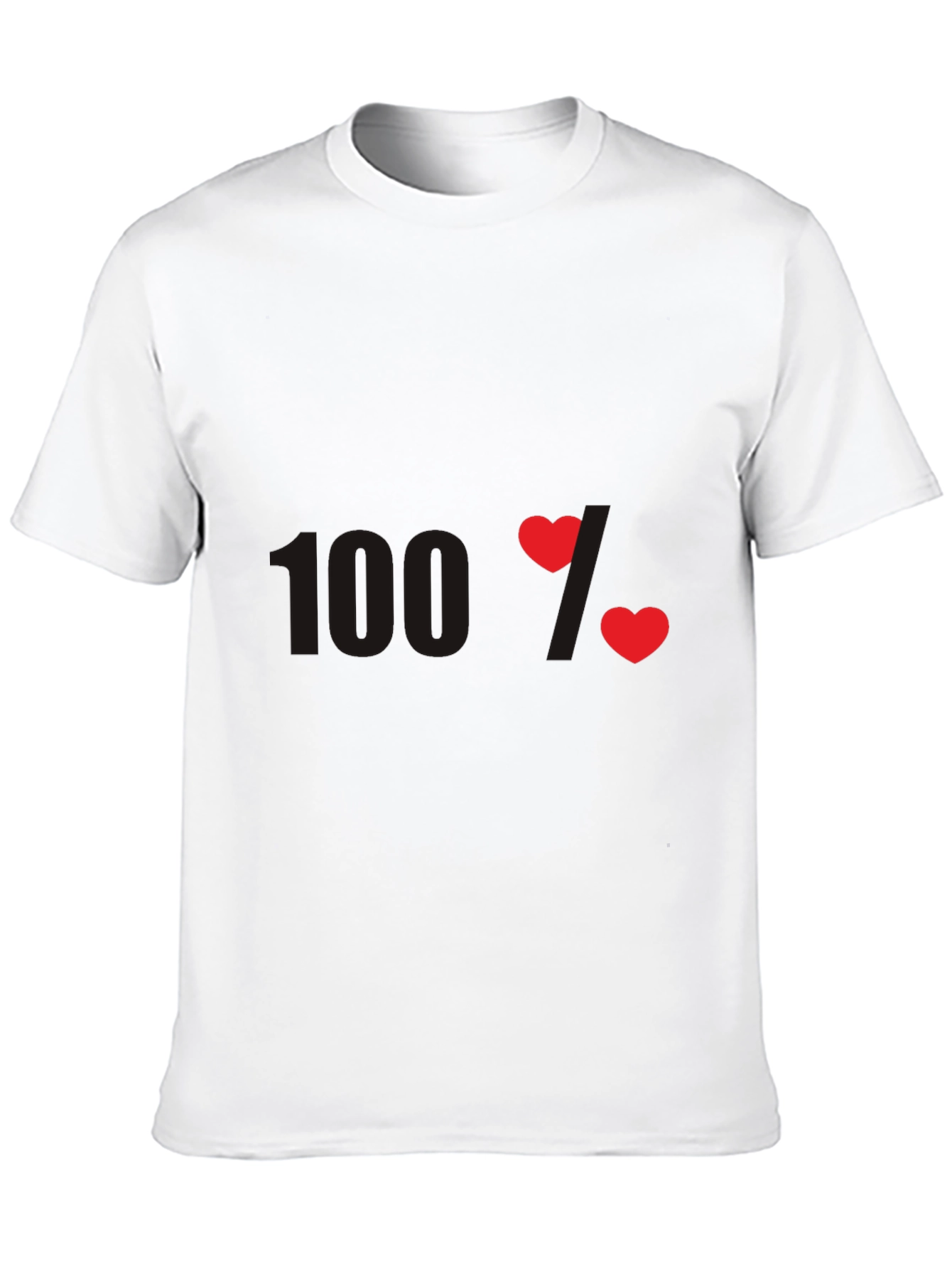 Black 100% Love Graphic T-Shirt - Heart Design view 10