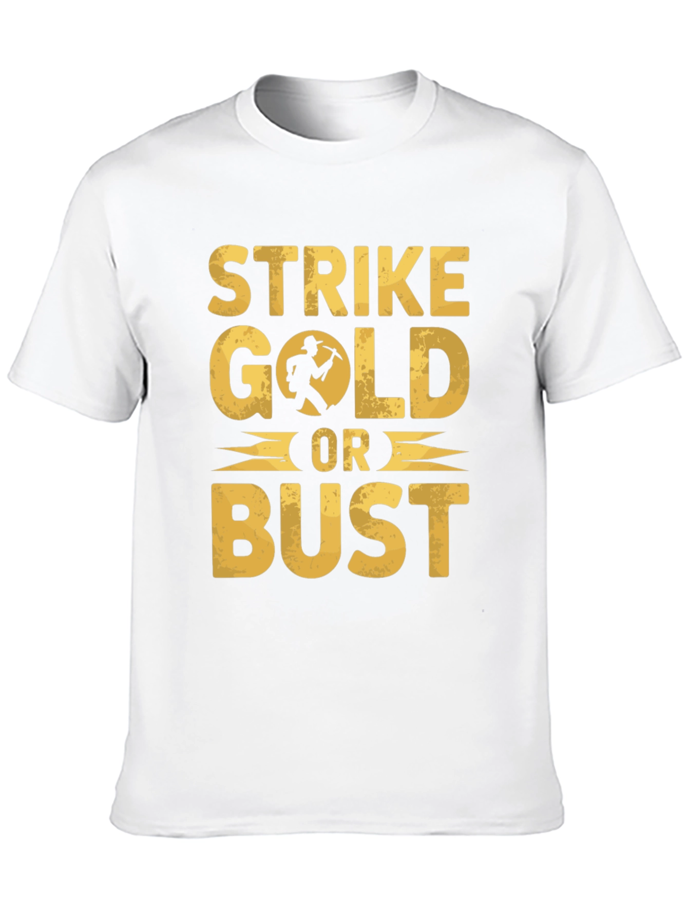 Black Strike Gold T-Shirt - Gold Rush Graphic Tee view 10