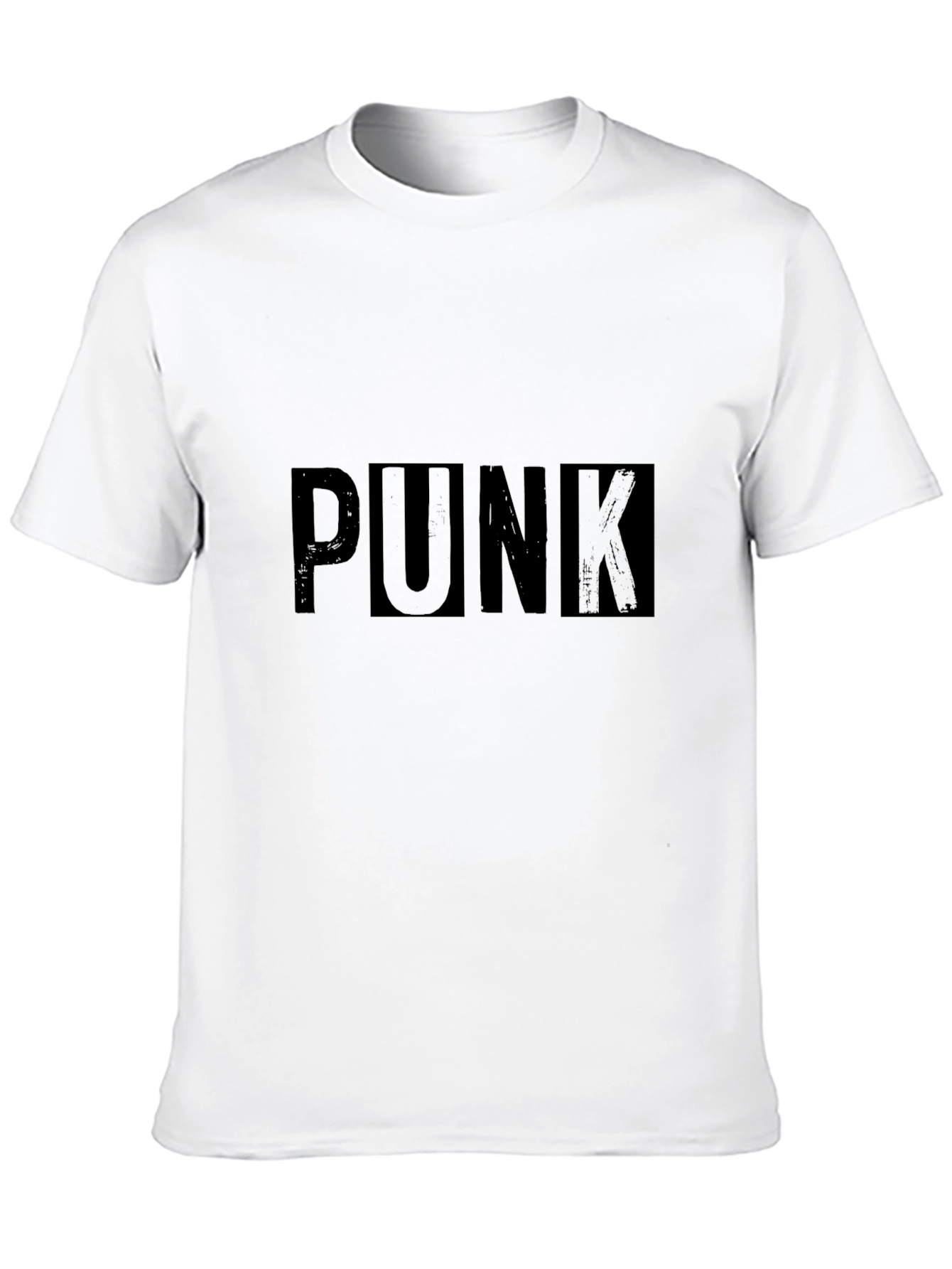 Black Edgy 'Punk' Graphic Black T-Shirt view 10