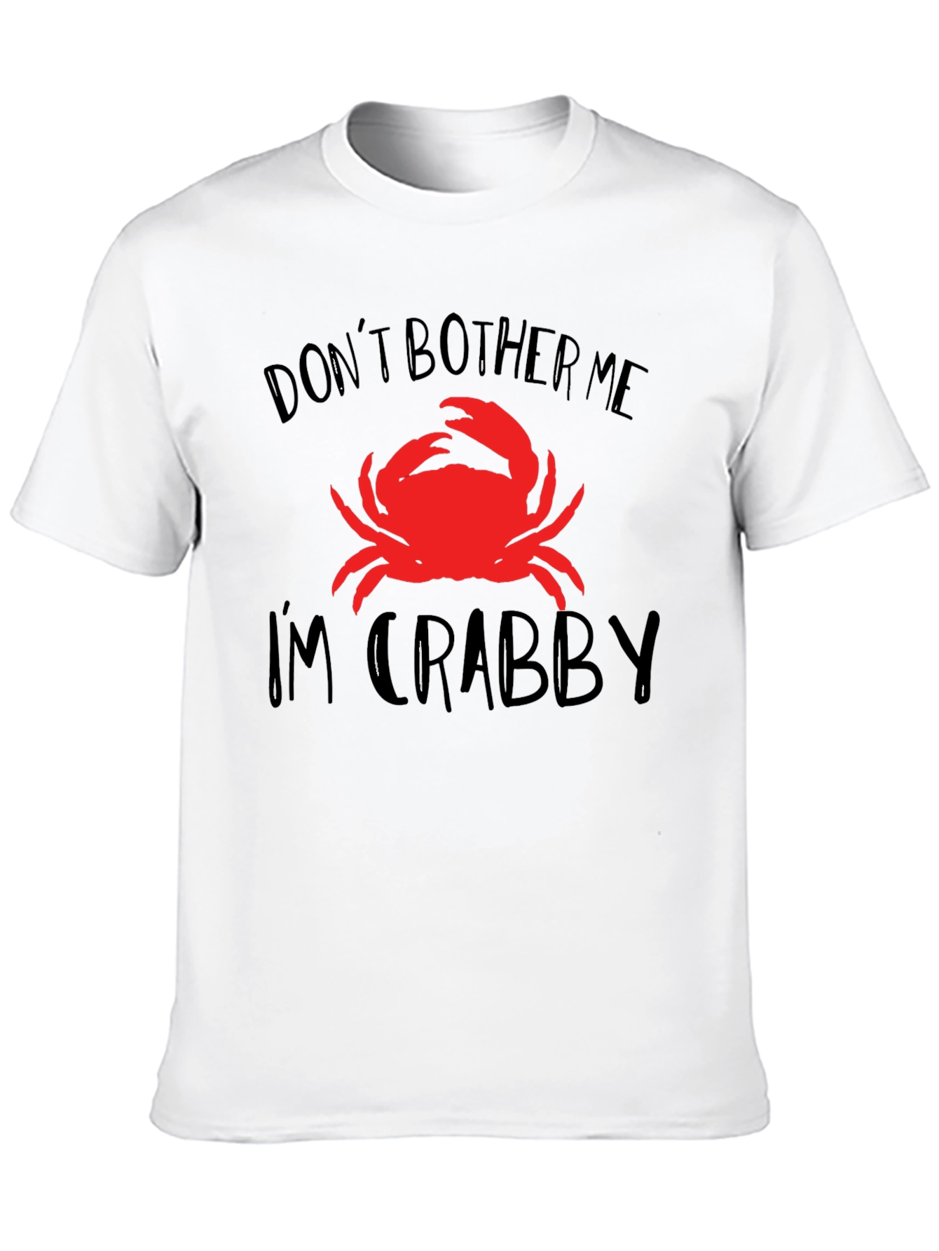Black Don't Bother Me I'm Crabby T-Shirt Funny Crab Tee view 10