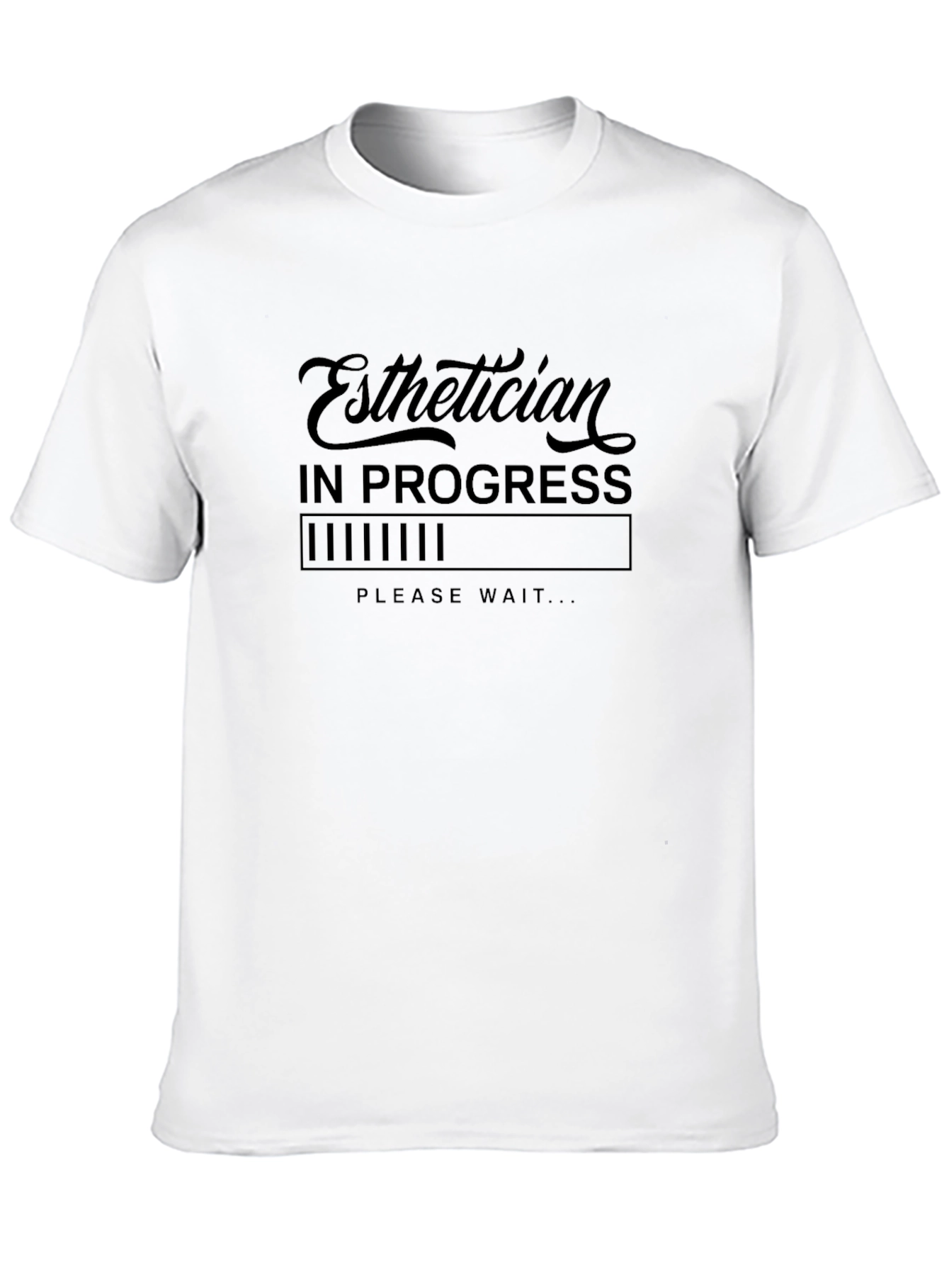 Black Esthetician in Progress Loading T-Shirt view 10