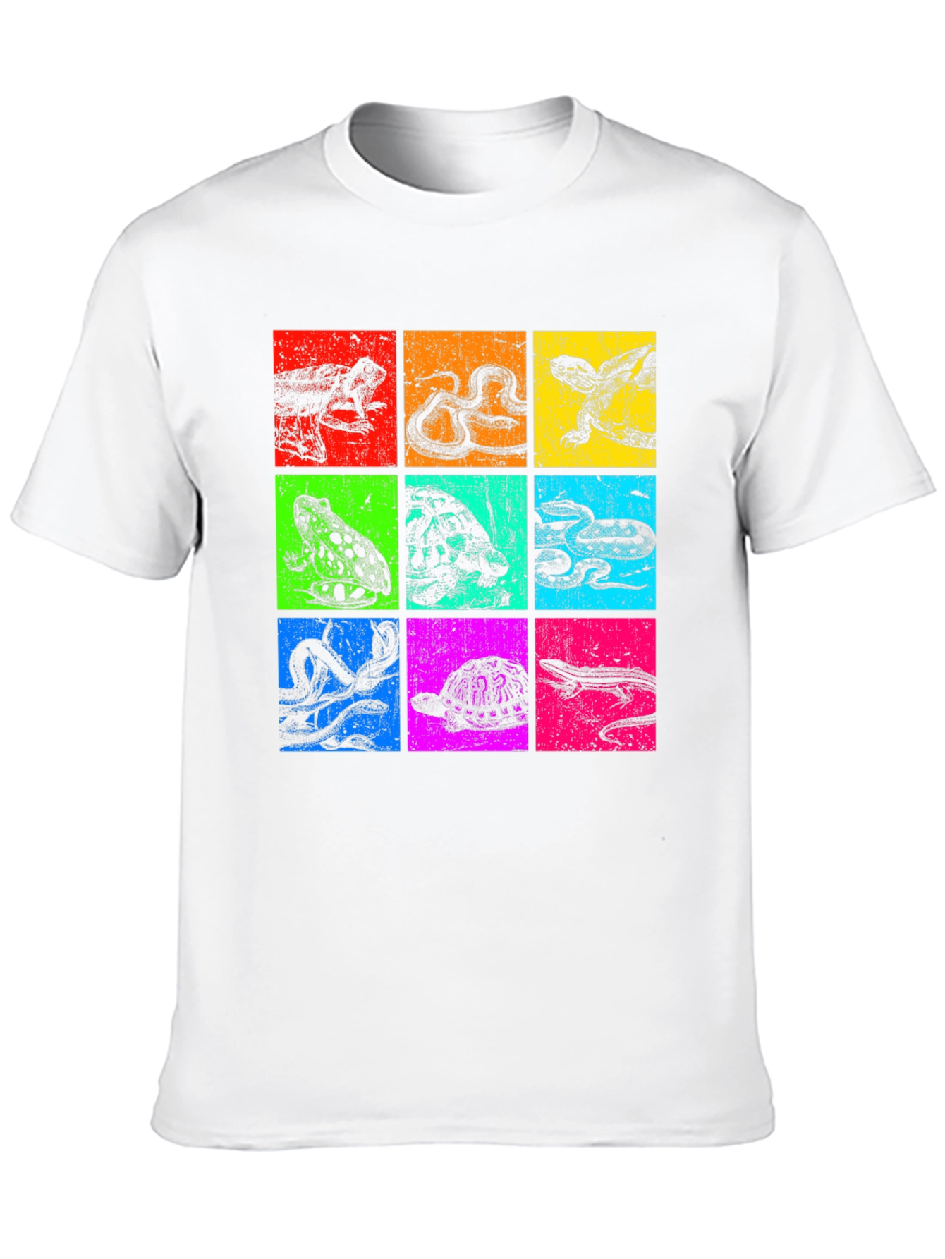 Black Reptile Pop Art Graphic T-Shirt view 10