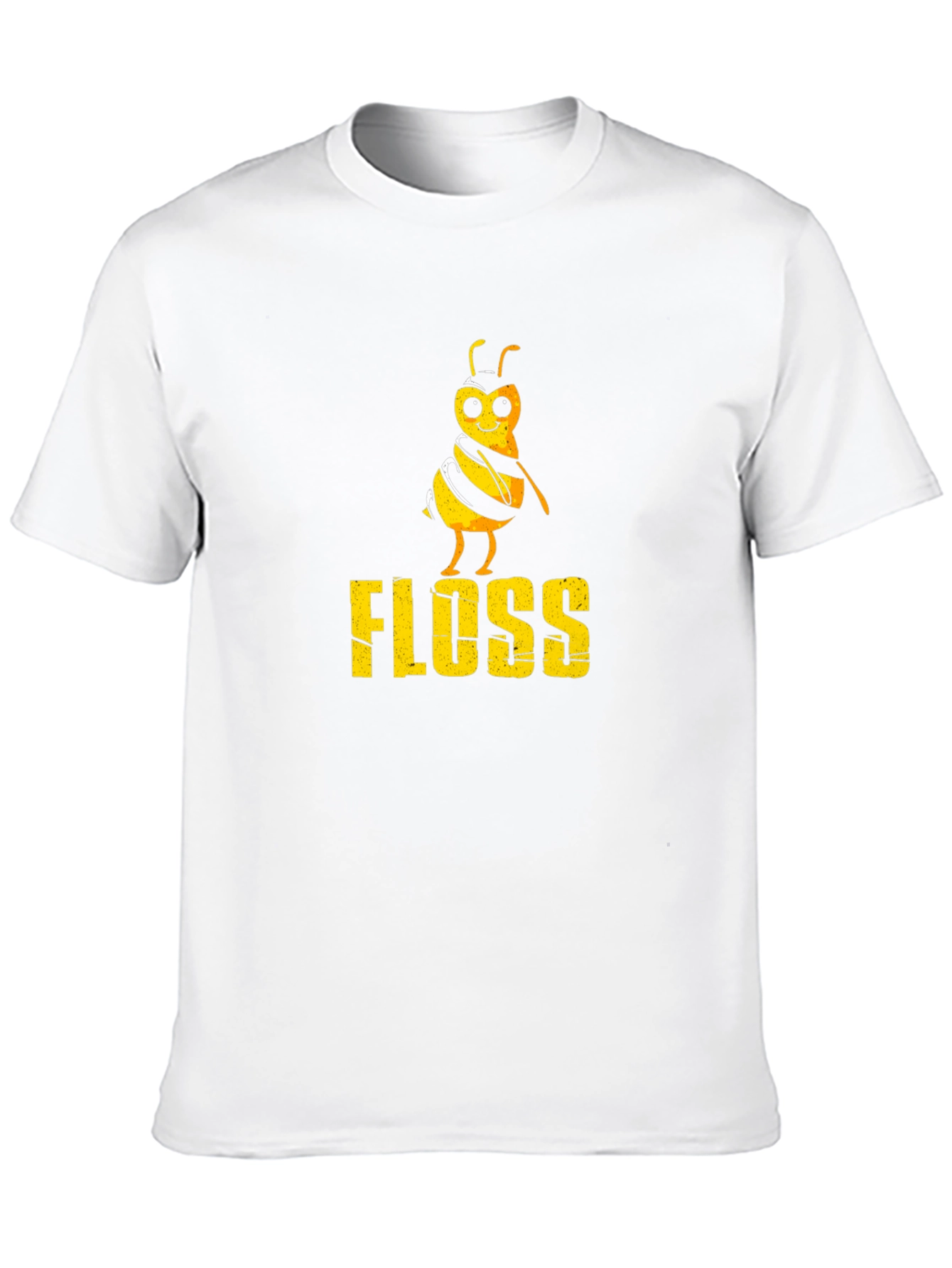 Black Floss Bee Graphic Tee - Black Cotton T-Shirt view 10