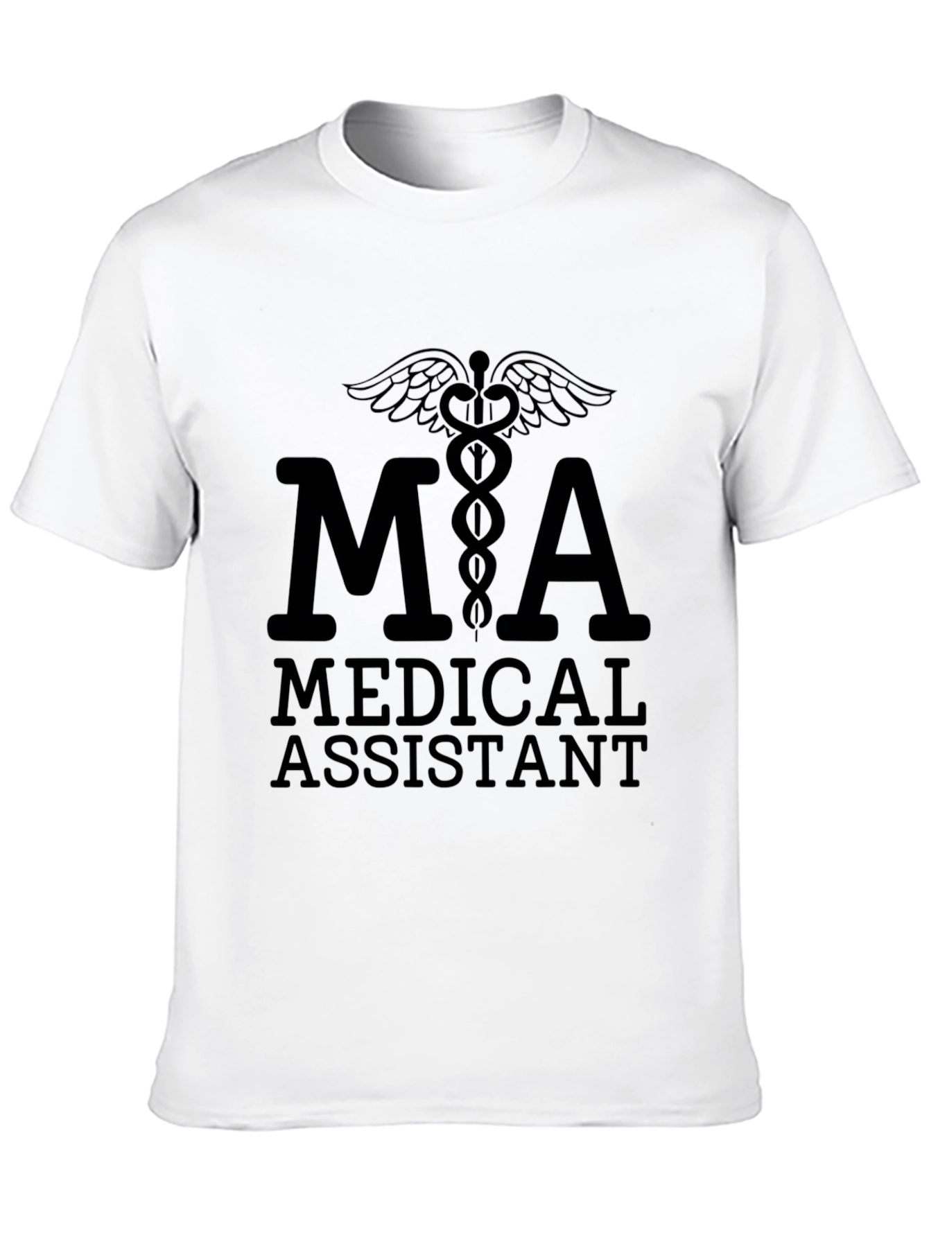Black Medical Assistant MA T-Shirt view 10