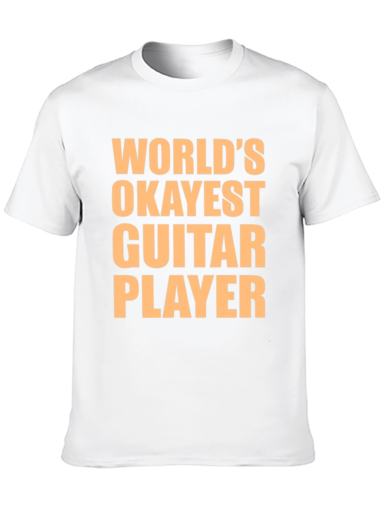 Black World's Okayest Guitar Player T-Shirt view 10