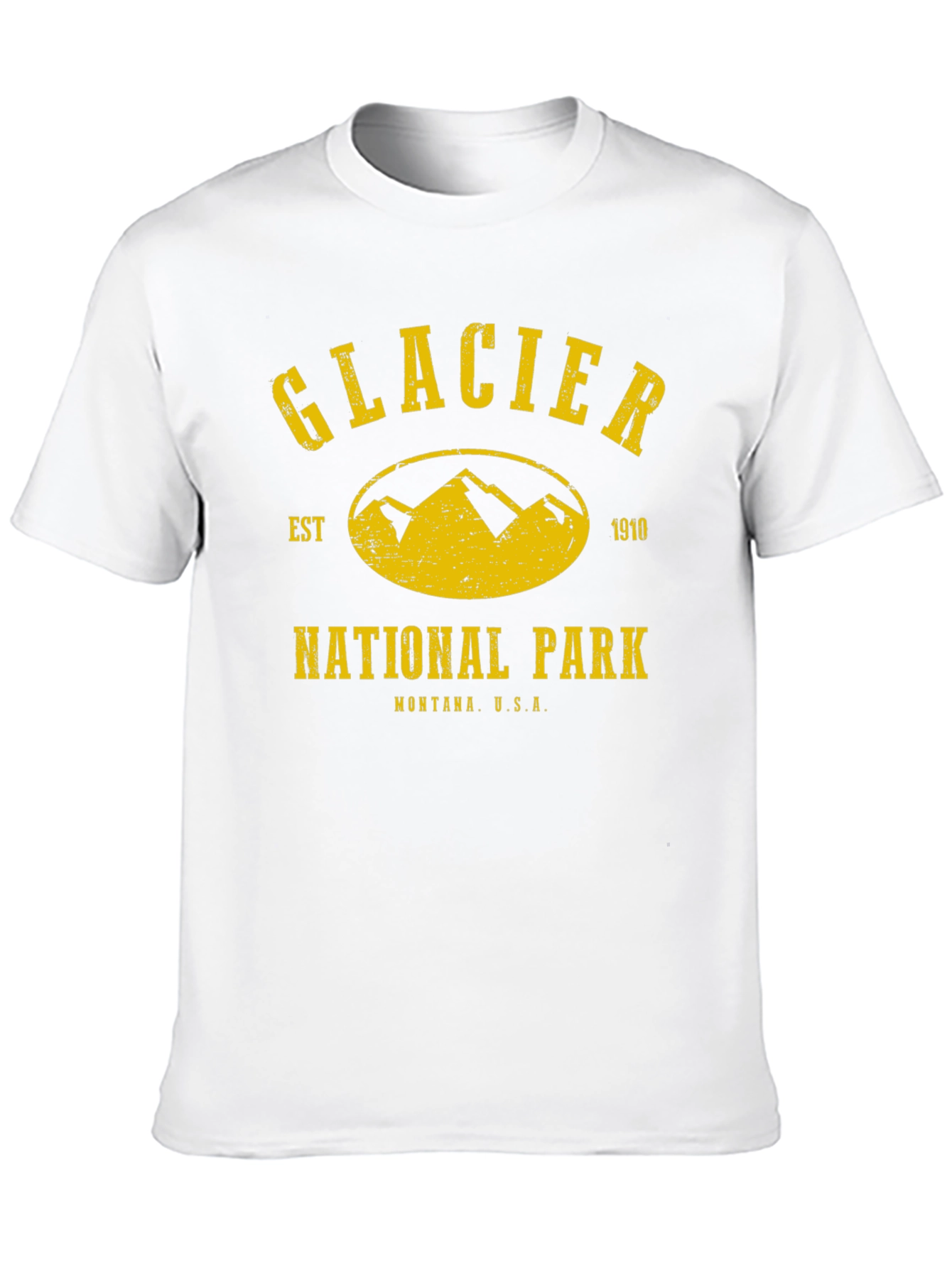 Black Glacier National Park T-Shirt - Black Tee view 10