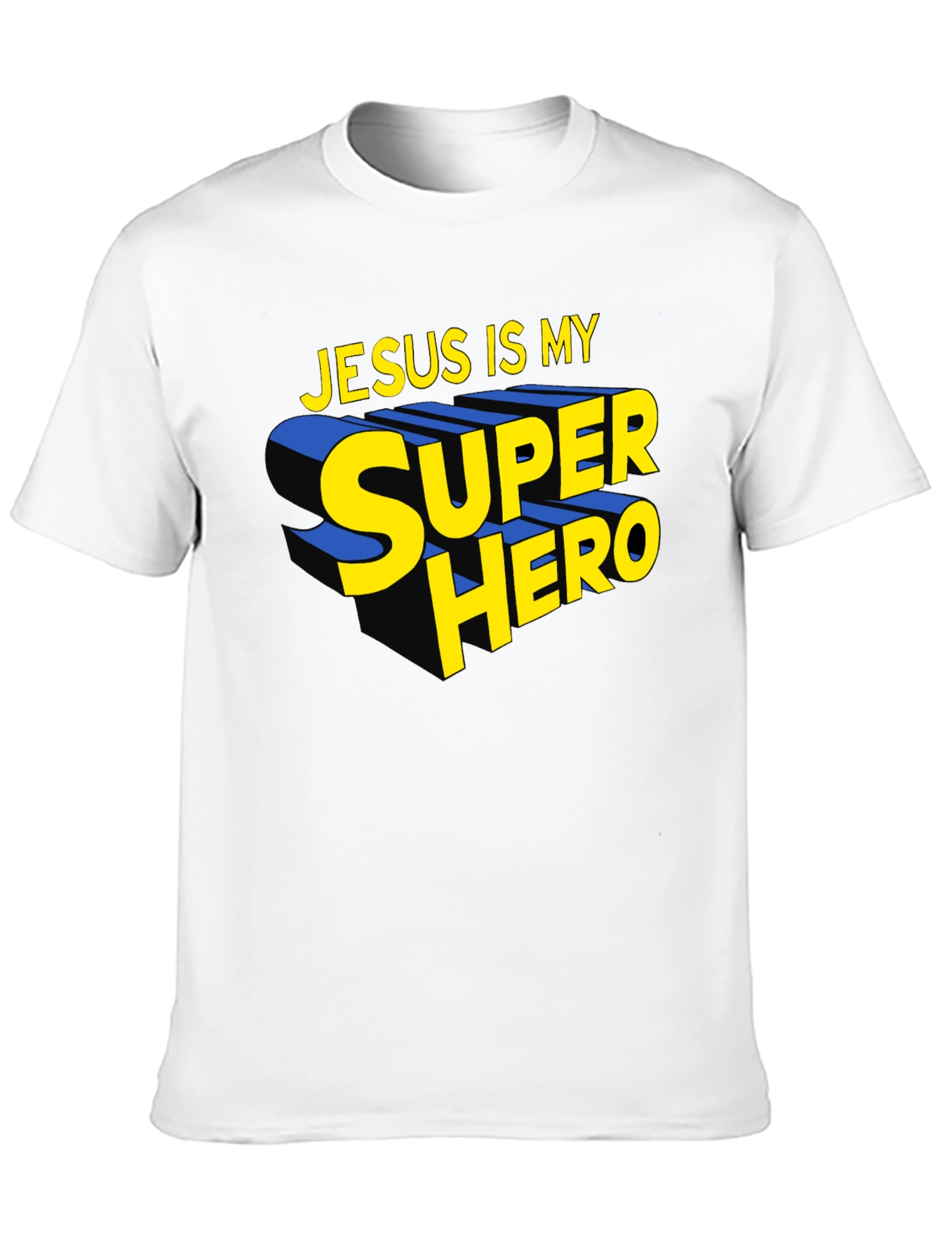 Black Jesus Is My Superhero Black Graphic Tee view 10