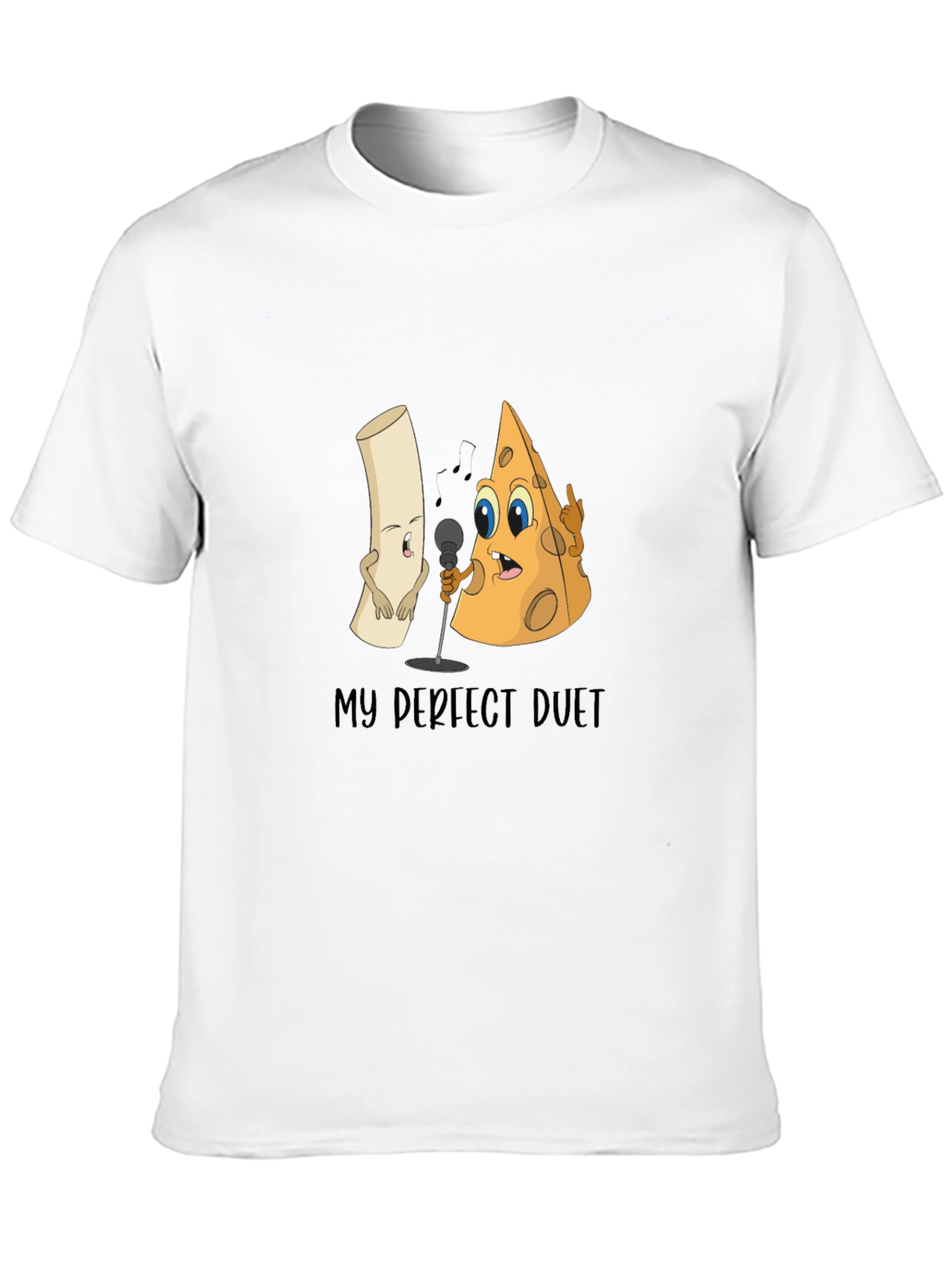 My Perfect Duet T-Shirt Funny Cheese & Macaroni Graphic Tee - 10