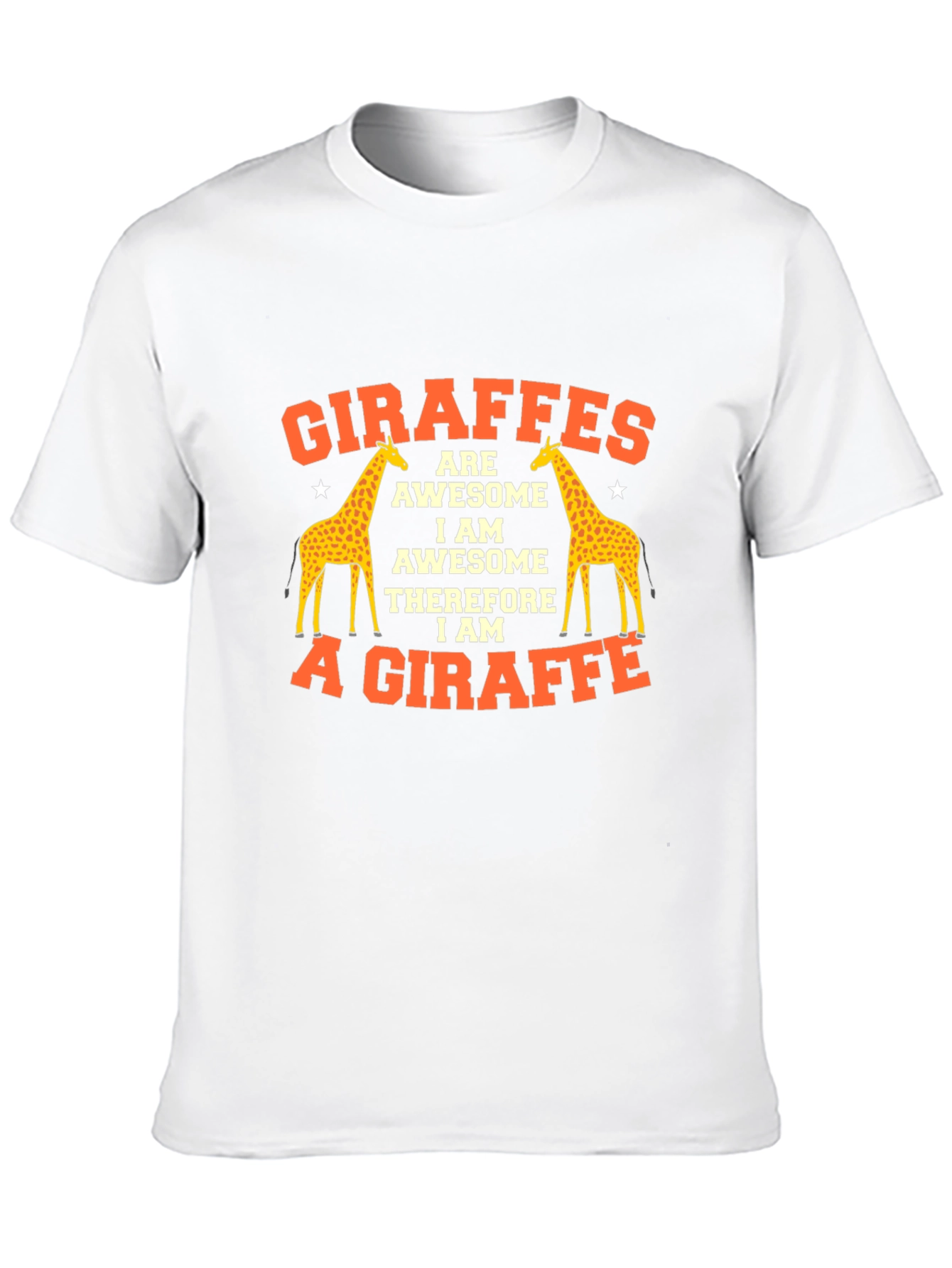 Black Giraffe Awesome Graphic T-Shirt, Funny Animal Tee view 10