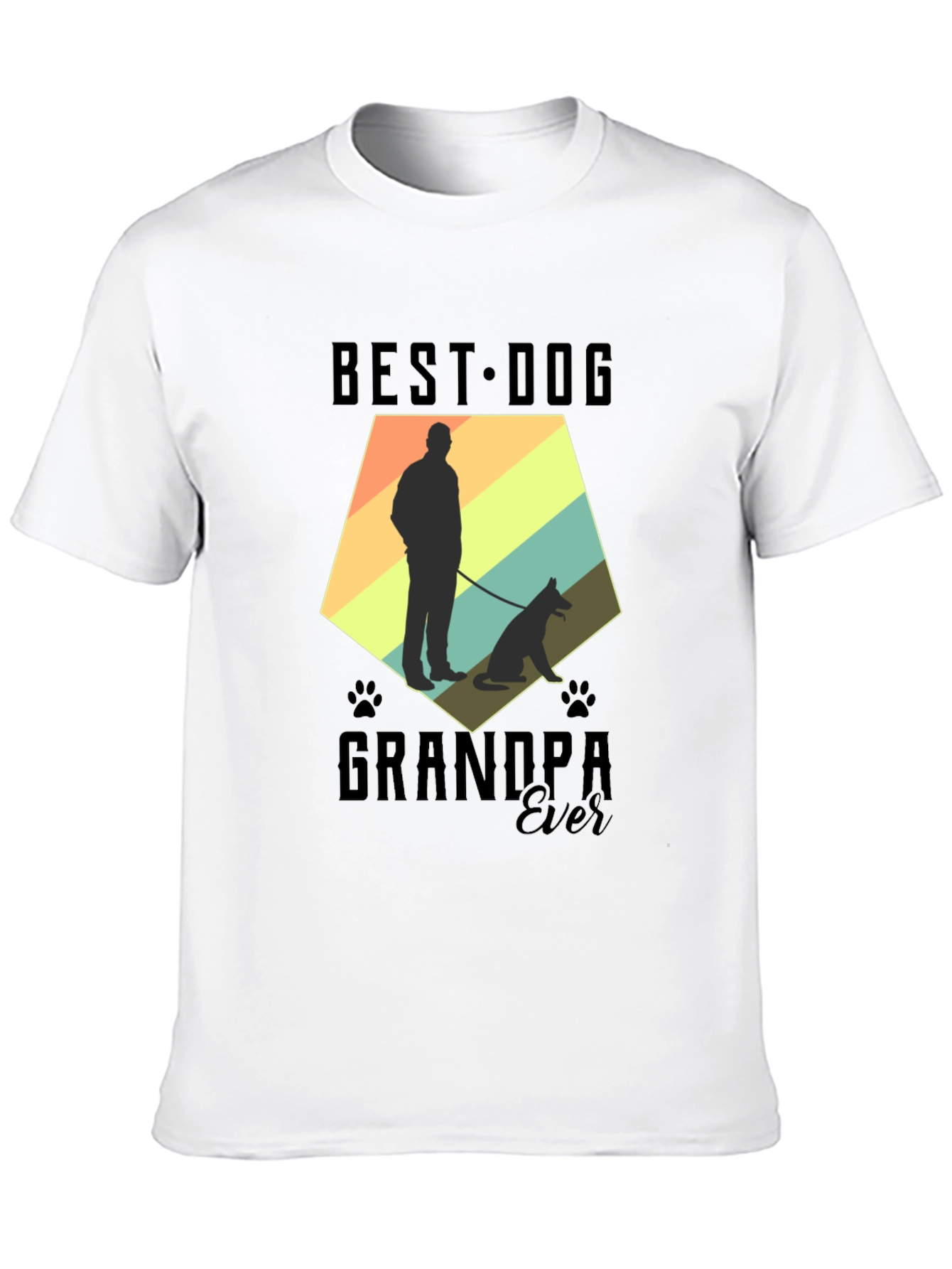 Best Dog Grandpa Ever Graphic T-Shirt - 10