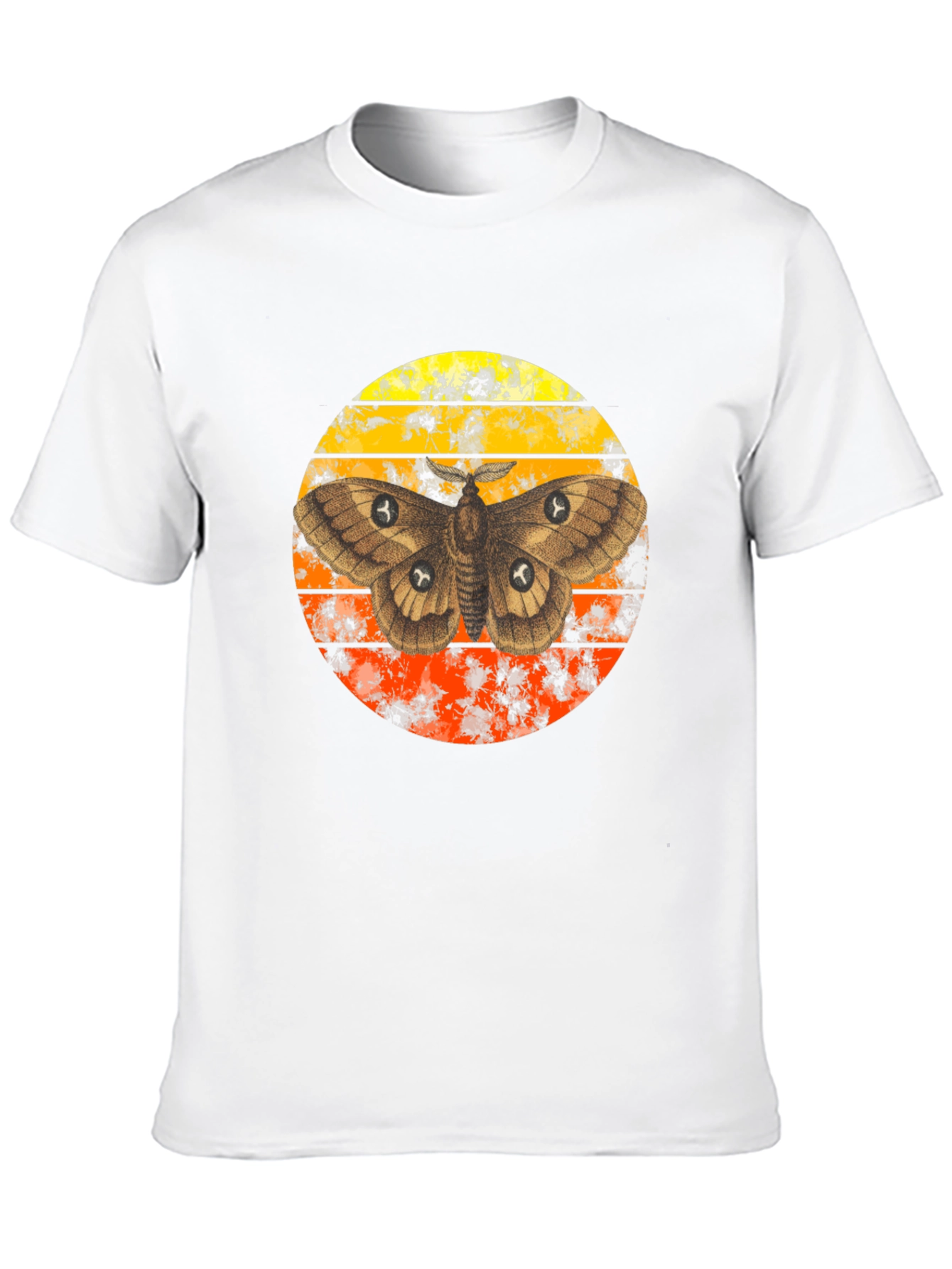 Black Moth Sunset Graphic T-Shirt view 10