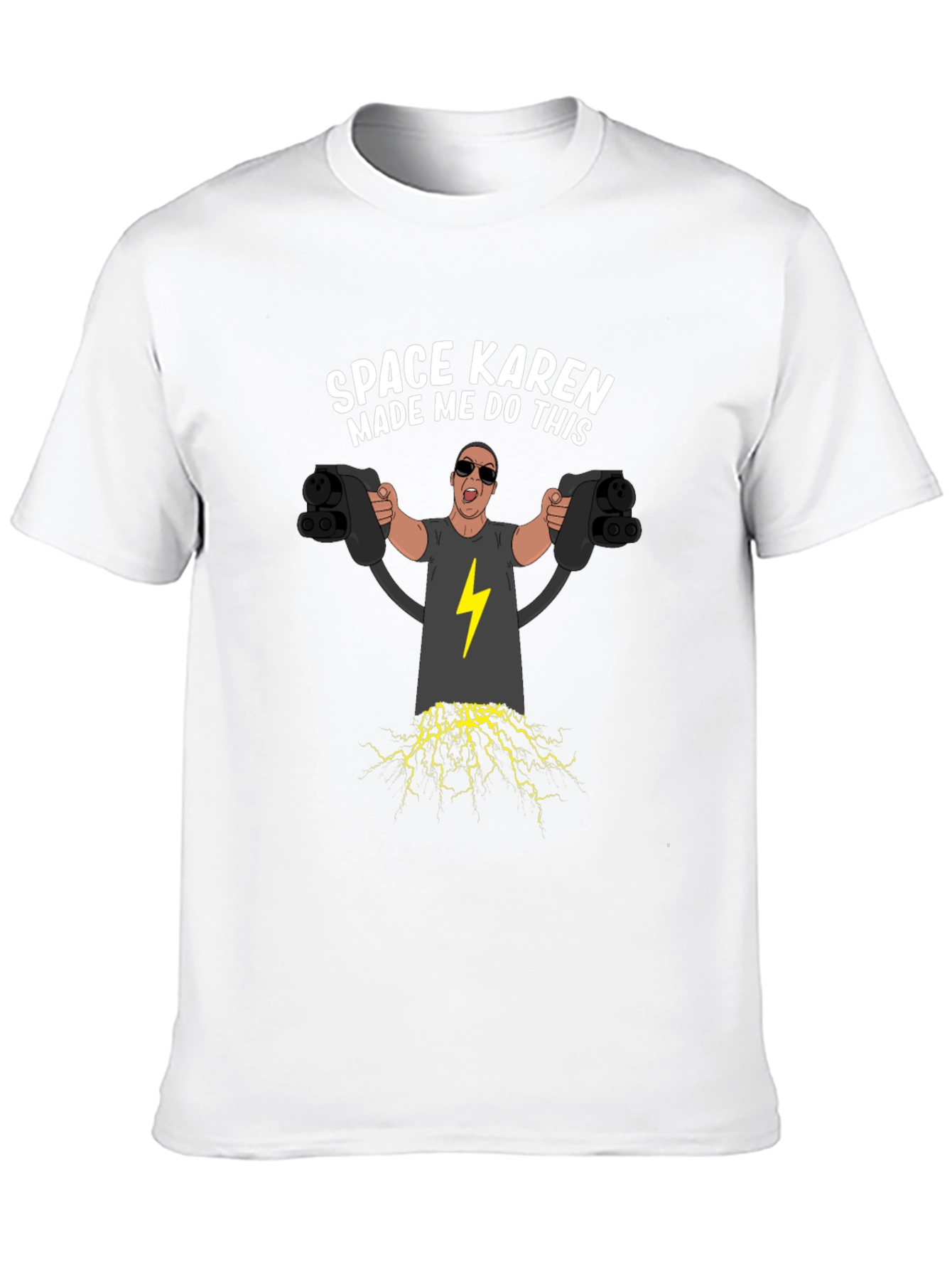 Space Karen Electric Car Charger Funny T-Shirt - 10