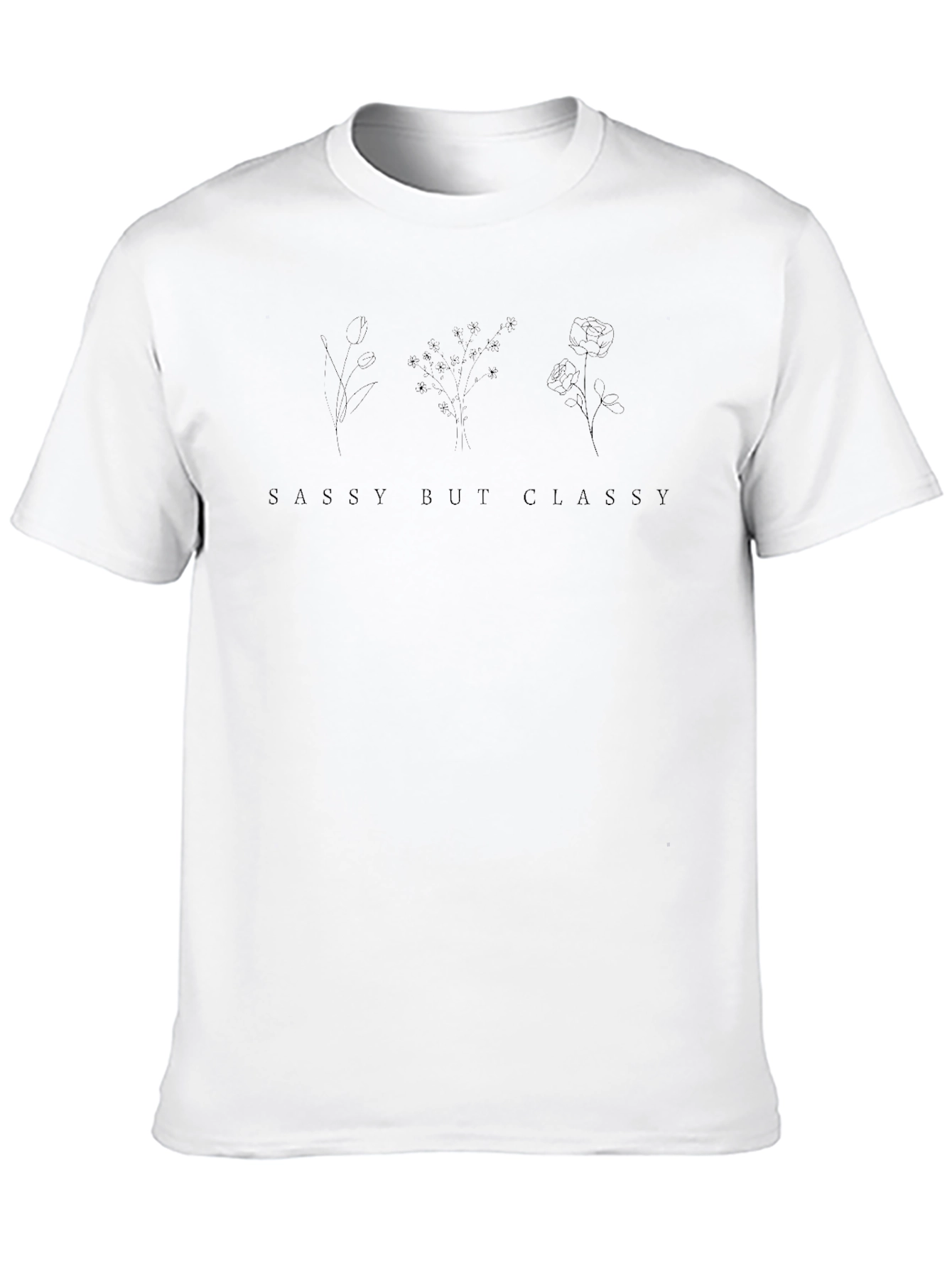 Black Sassy But Classy Graphic Tee - Black view 10