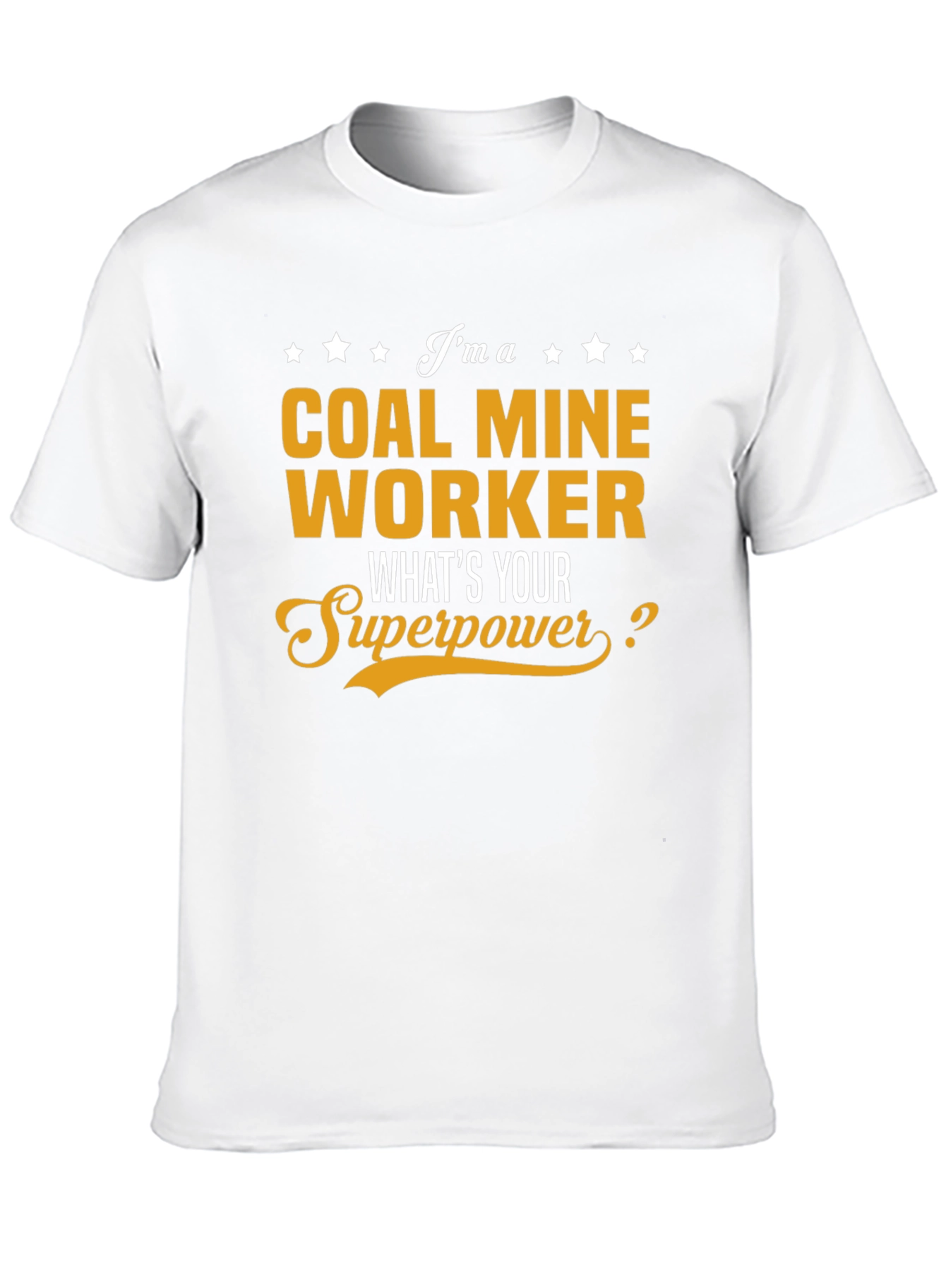 Black Coal Miner Worker Superpower T-Shirt view 10