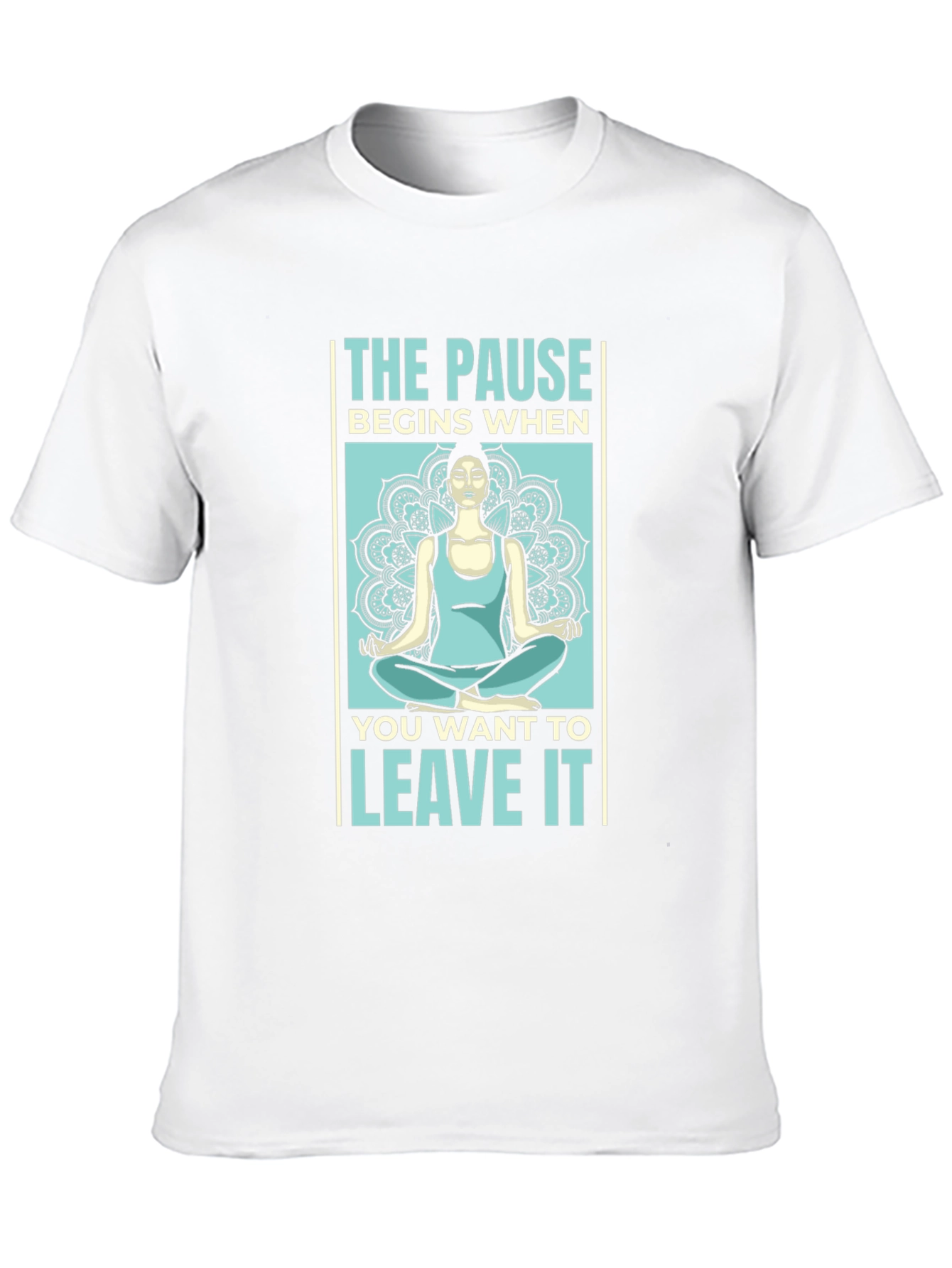 Black Yoga Meditation T-Shirt - The Pause view 10