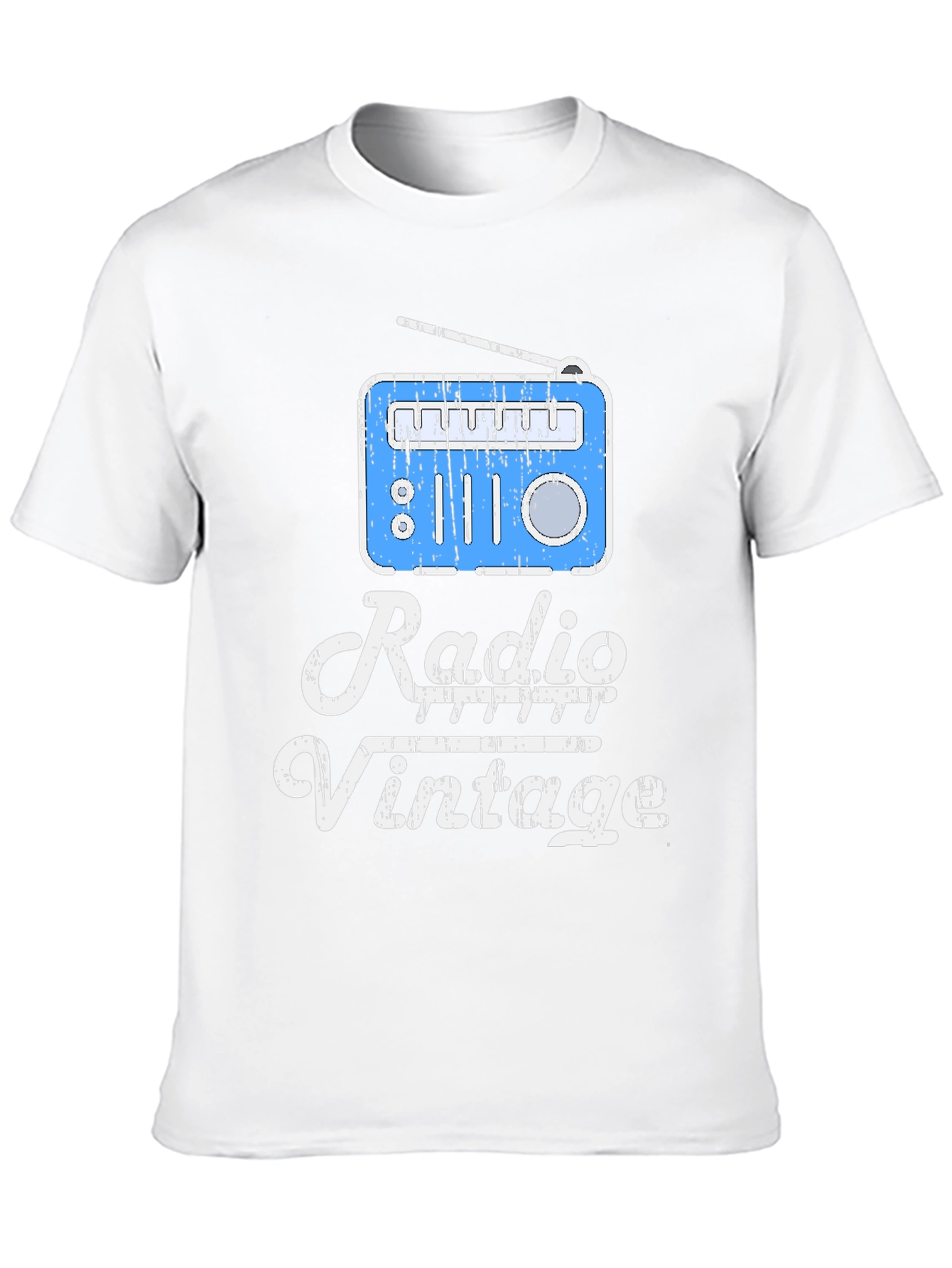 Black Vintage Radio T-Shirt - Retro Style view 10