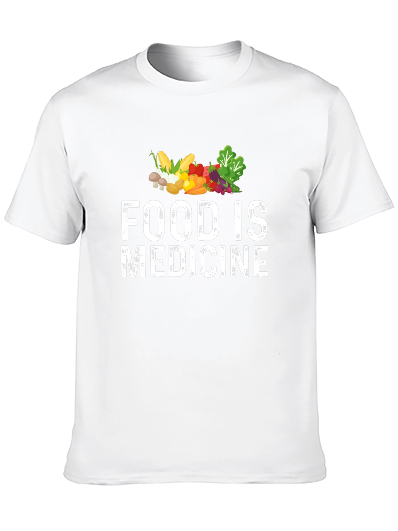 Black Food is Medicine T-Shirt - Black, Healthy Living Apparel view 10