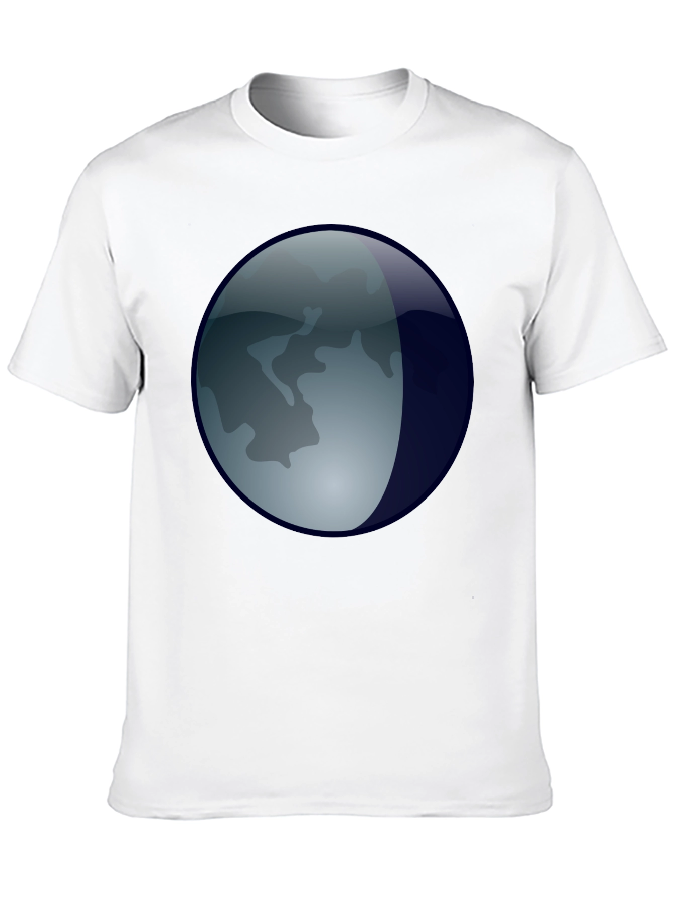 Black Lunar Orb T-Shirt - Black Graphic Tee view 10