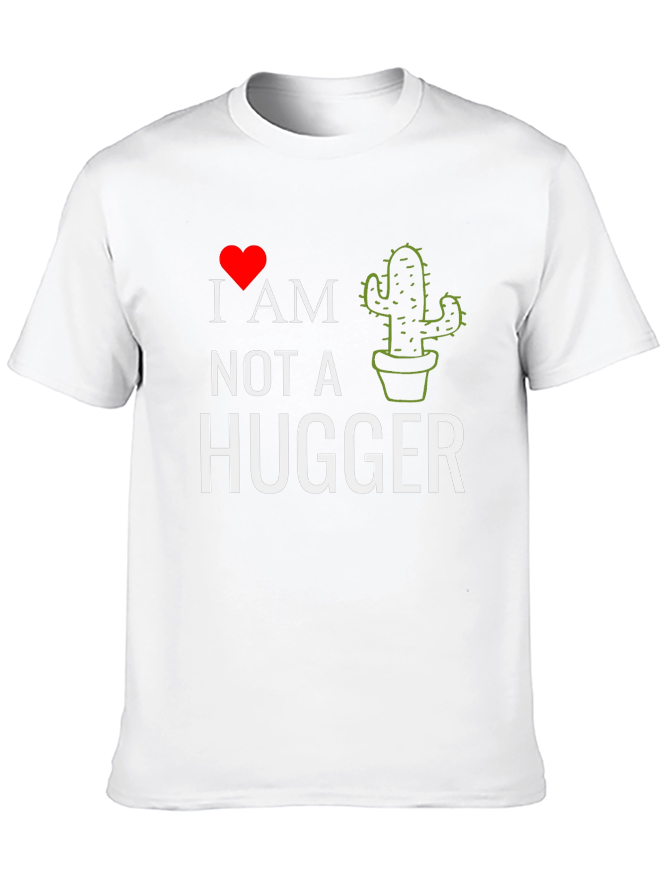 Black I Heart Cactus - Not A Hugger Tee view 10