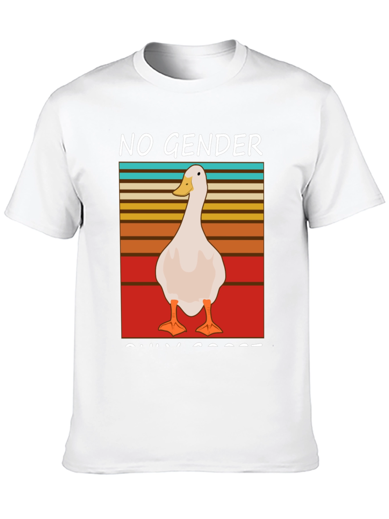 Black No Gender Only Goose T-Shirt view 10