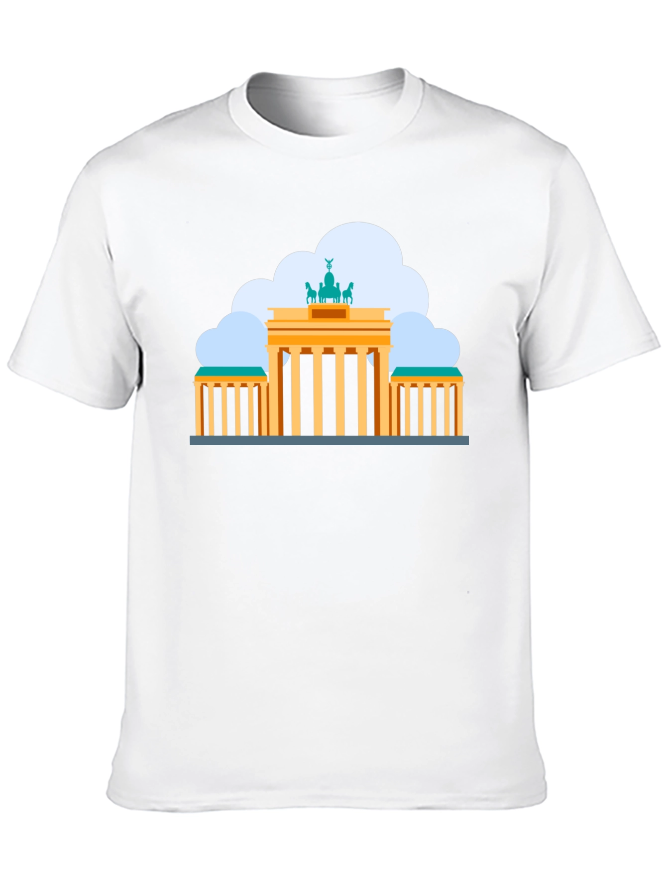 Black Berlin Brandenburg Gate Black T-Shirt view 10