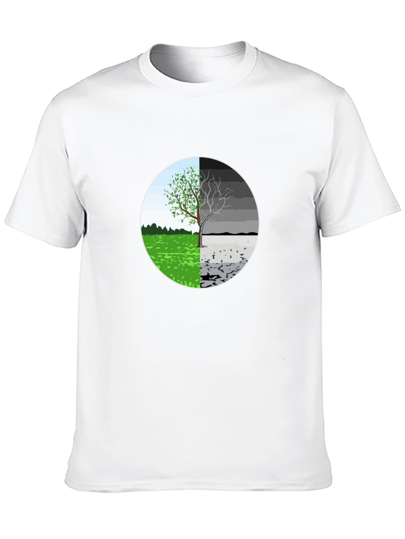 Black Nature's Balance Graphic T-Shirt view 10