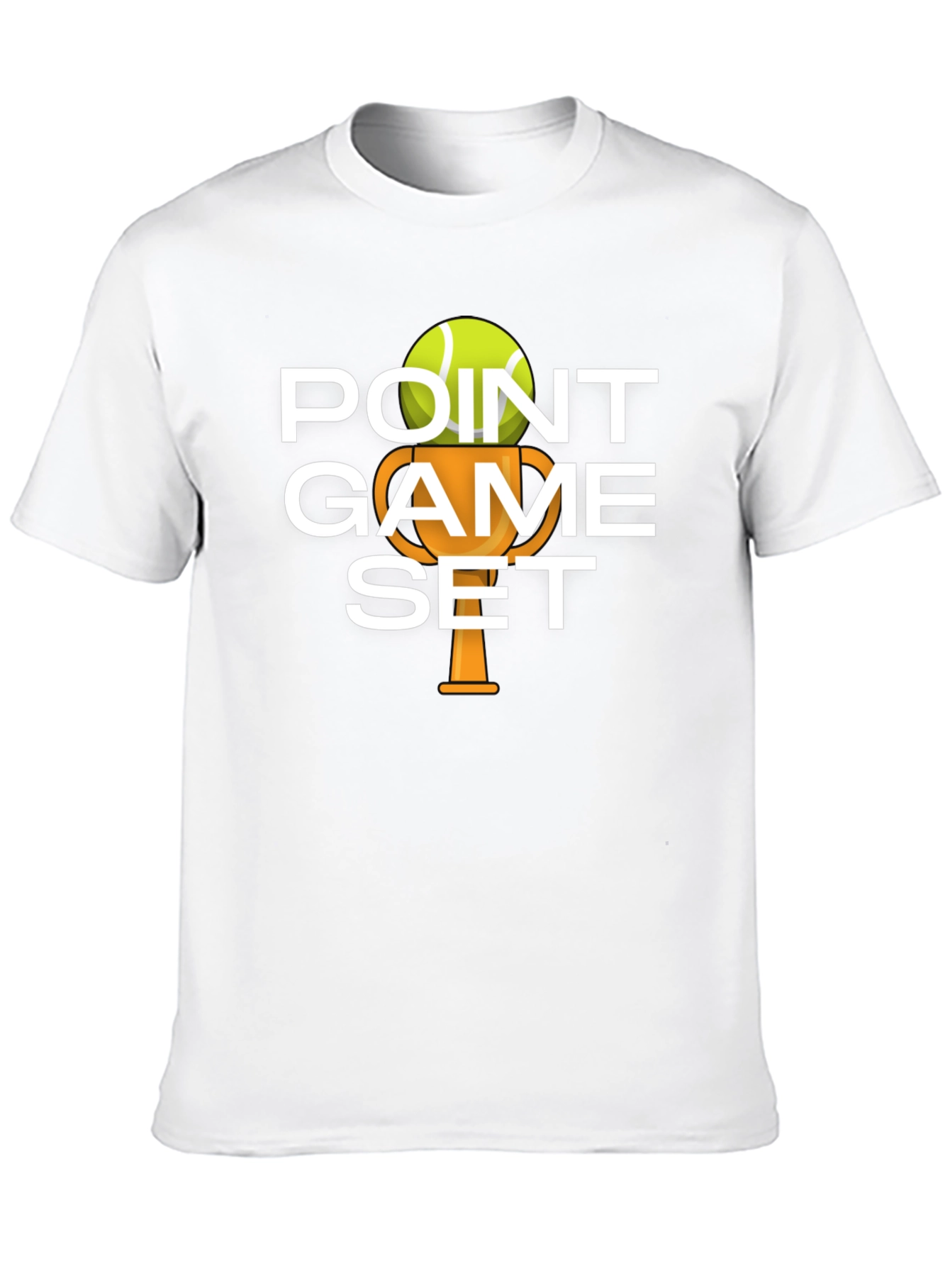 Black Tennis Point Game Set T-Shirt view 10