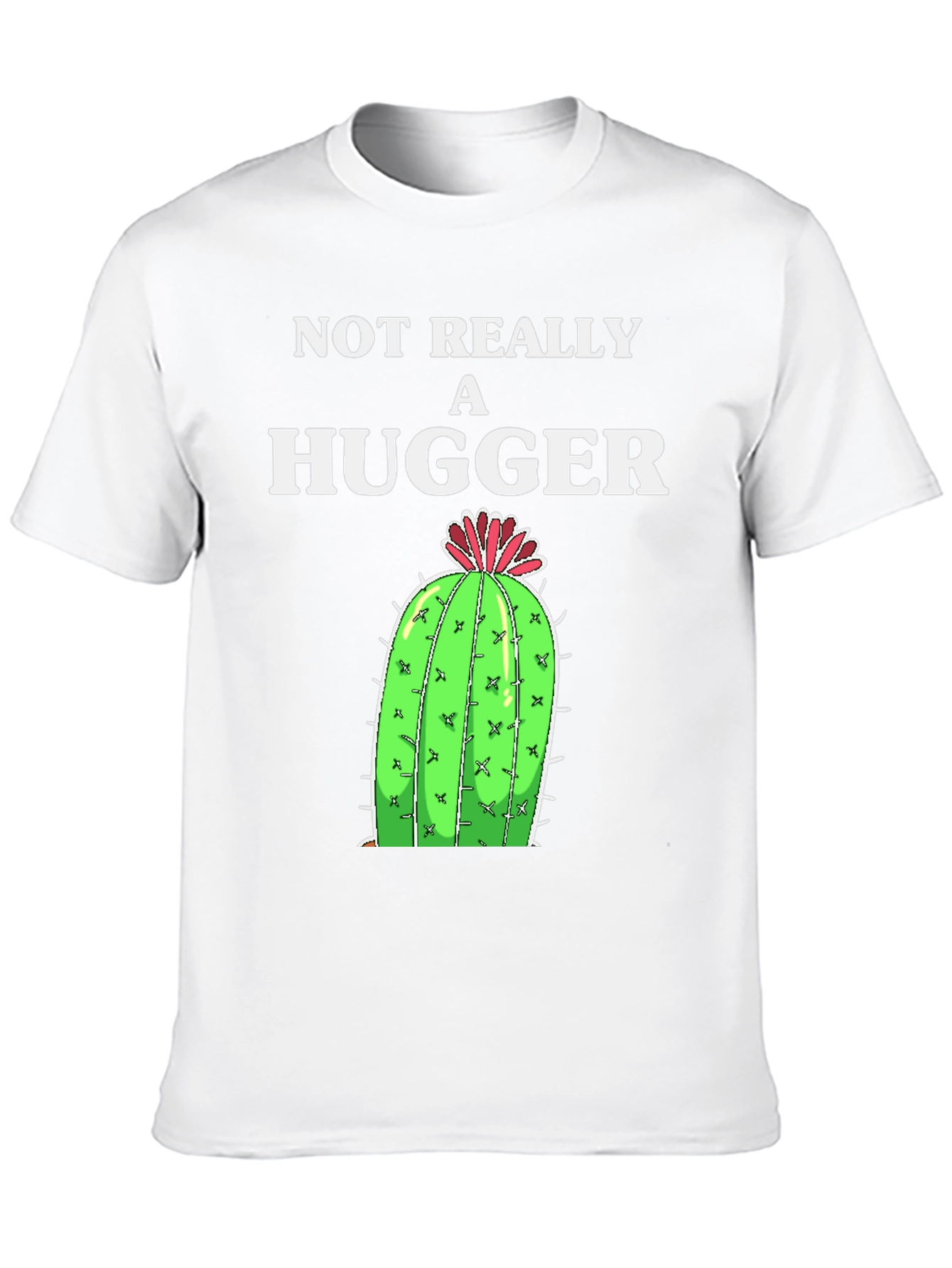 Black Not Really A Hugger Cactus Graphic Tee view 10