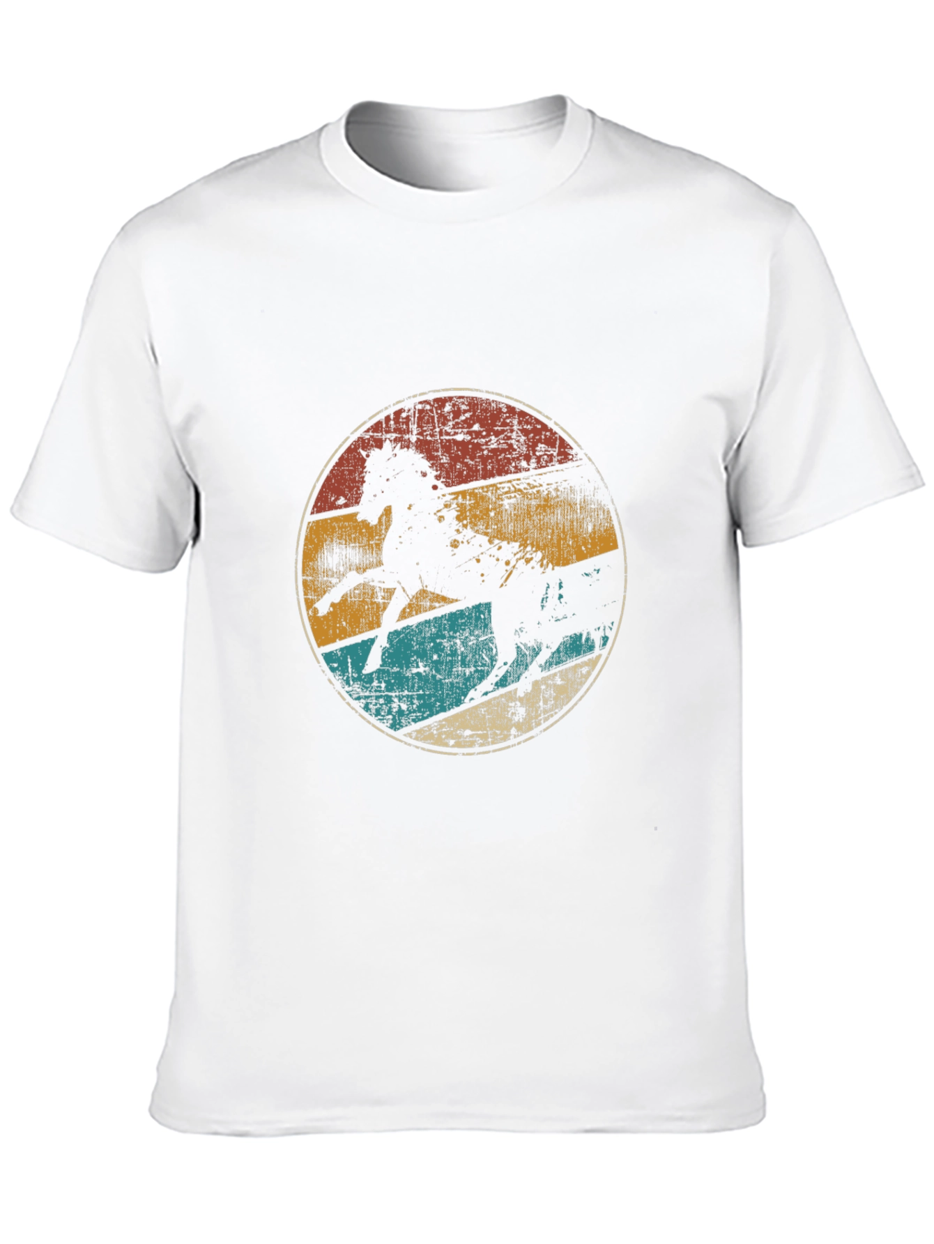 Black Vintage Horse Graphic Tee - Retro Style view 10