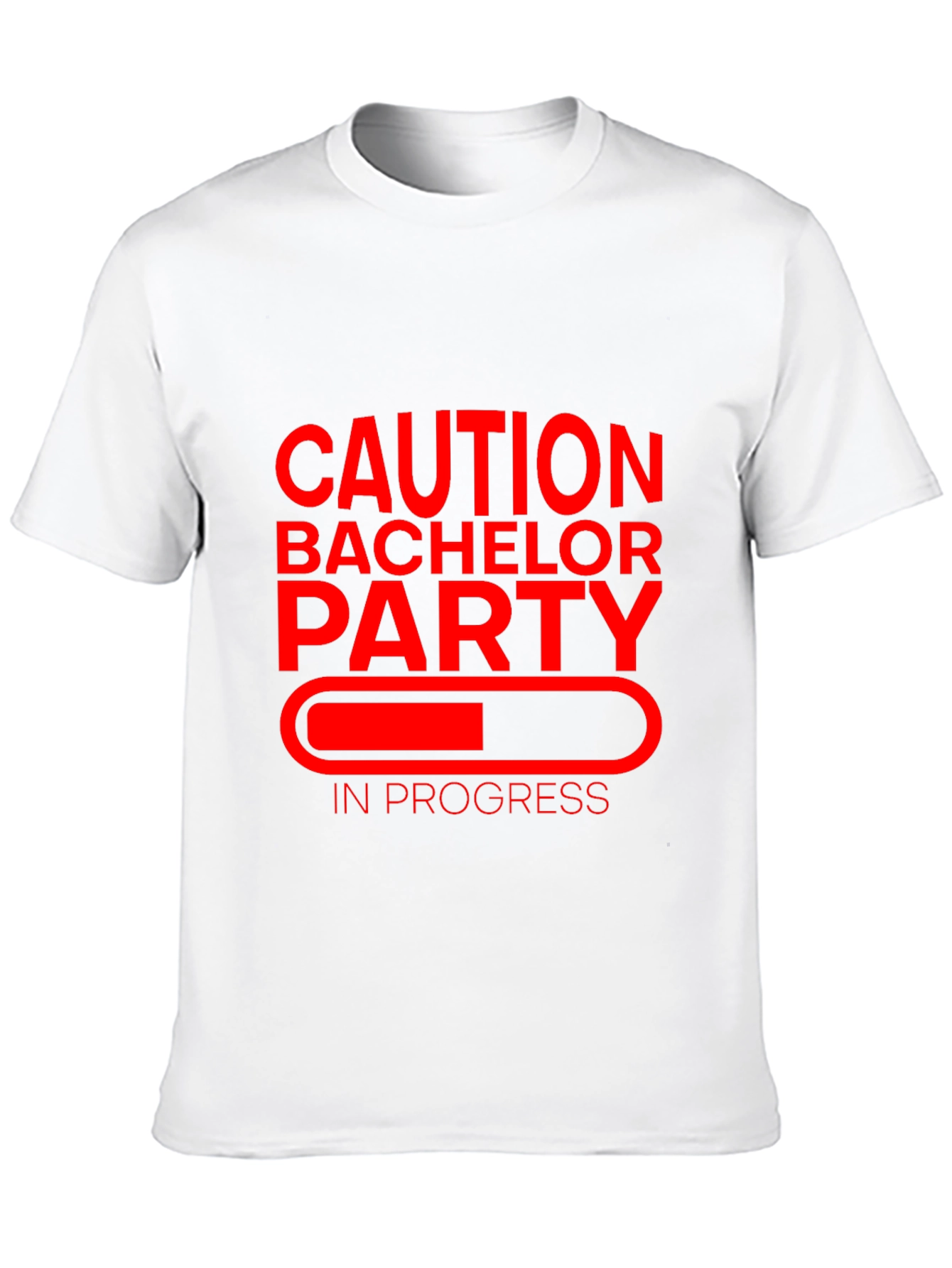 Black Caution Bachelor Party T-Shirt view 10