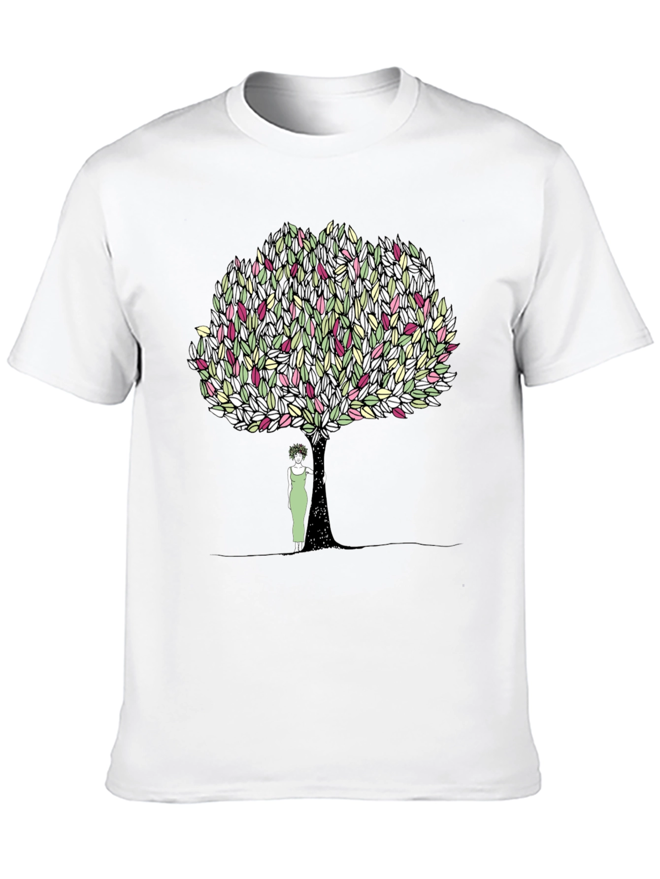 Black Nature's Embrace Graphic T-Shirt view 10