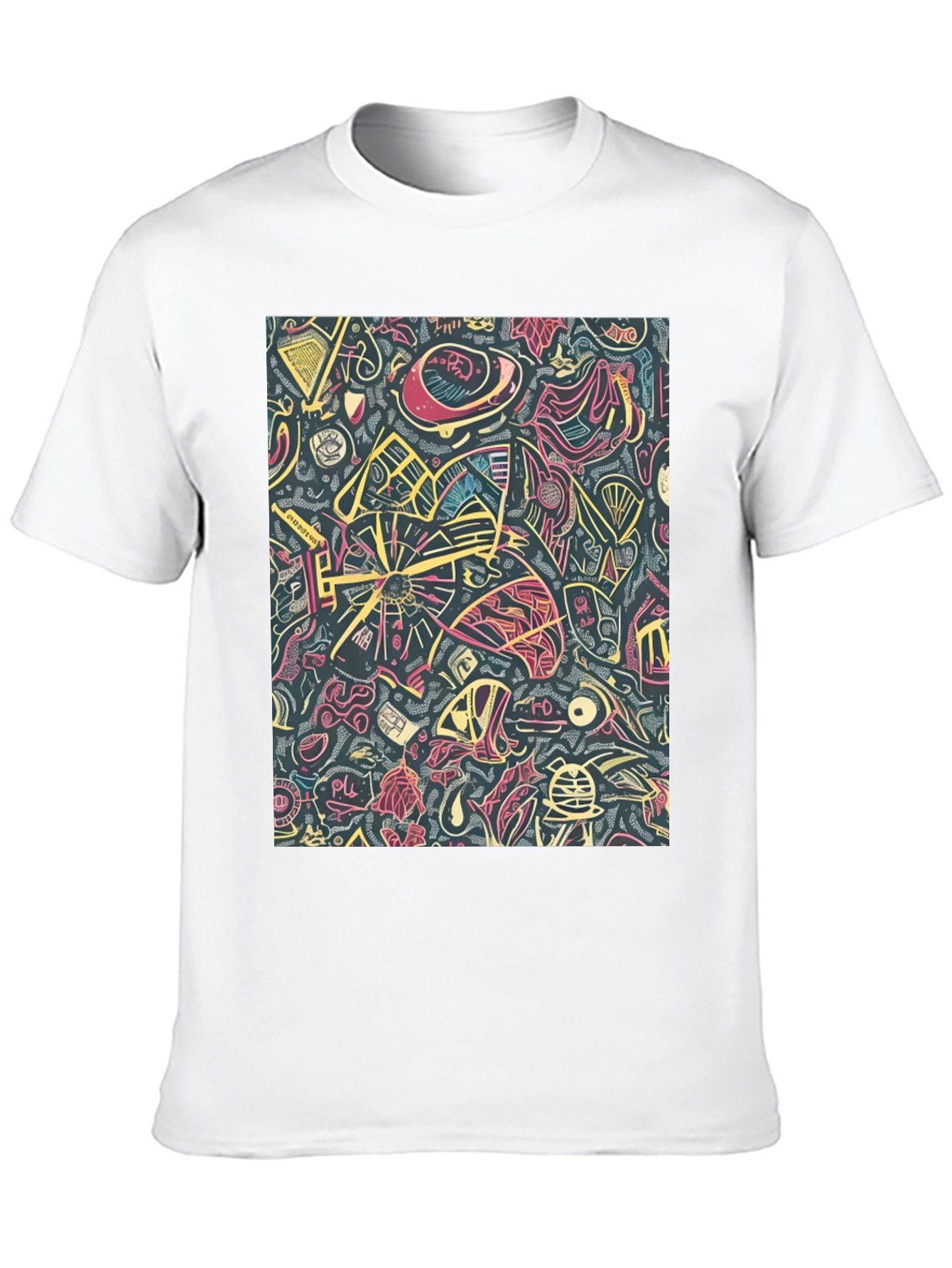 Black Abstract Pattern Tee view 10