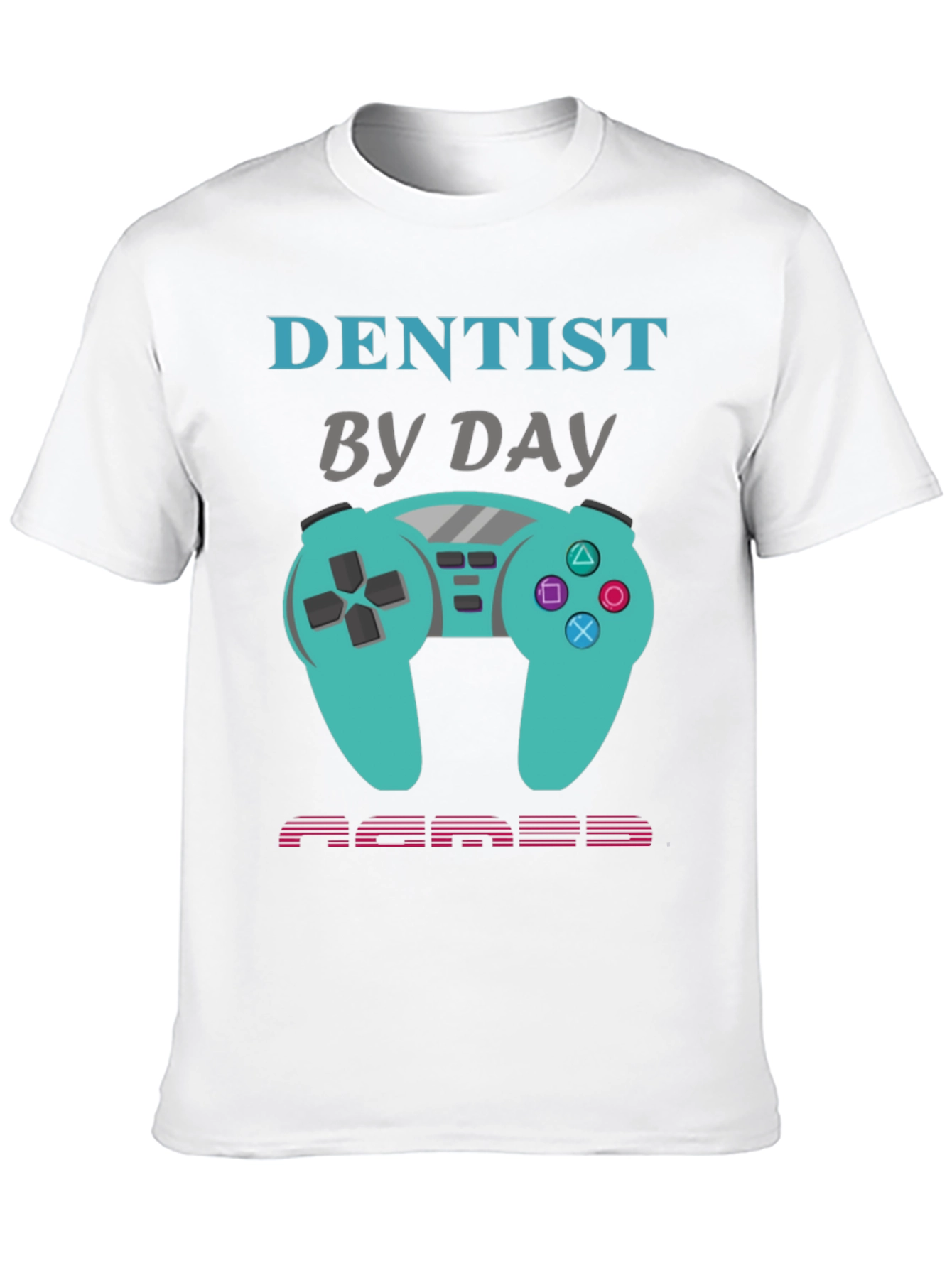 Black Dentist By Day Gamer By Night Graphic Tee view 10