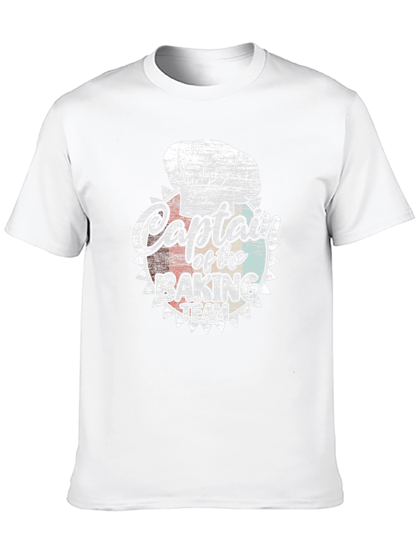 Black Captain of the Baking Team T-Shirt - Retro Chef Tee view 10