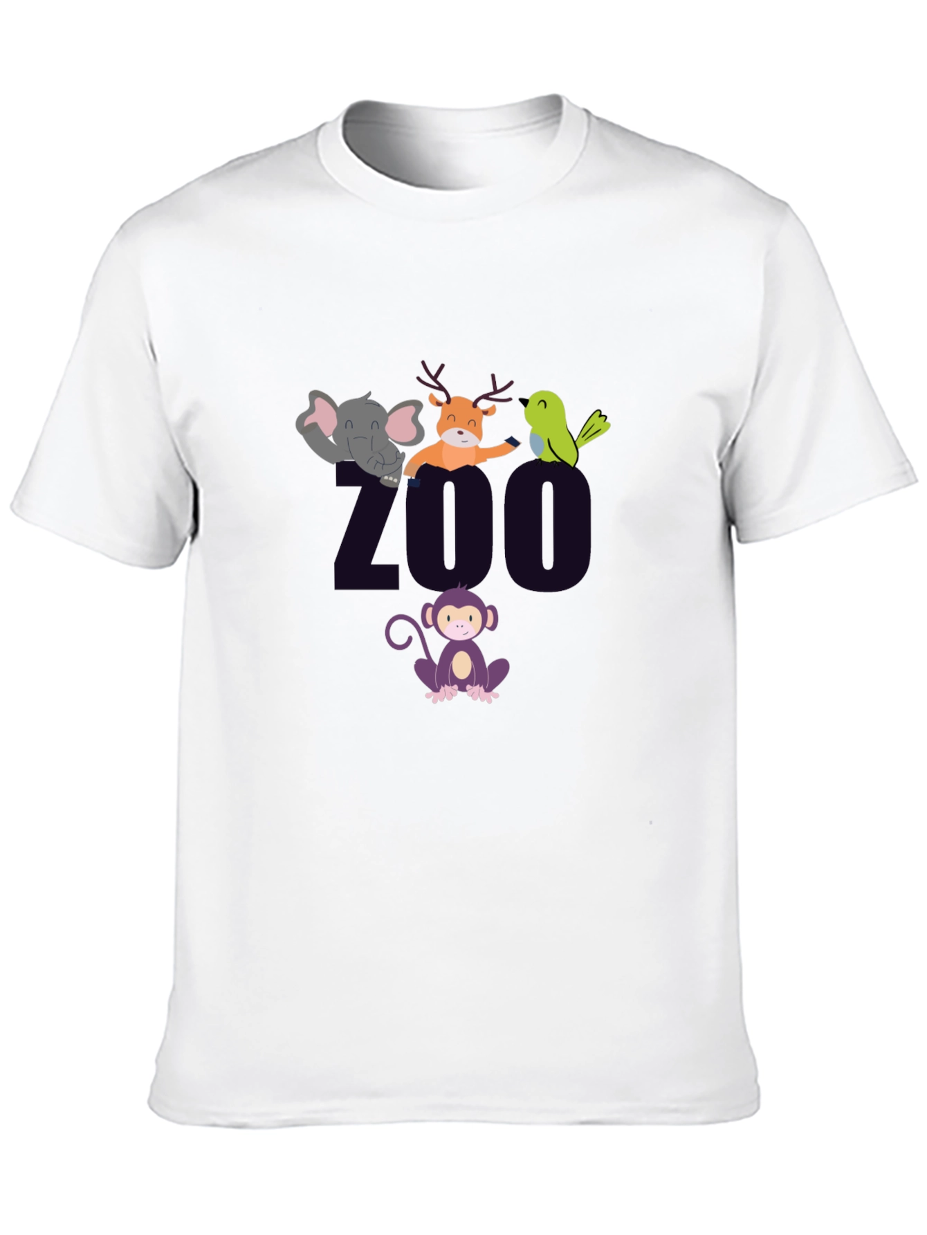 Black Zoo Animal Graphic T-Shirt view 10