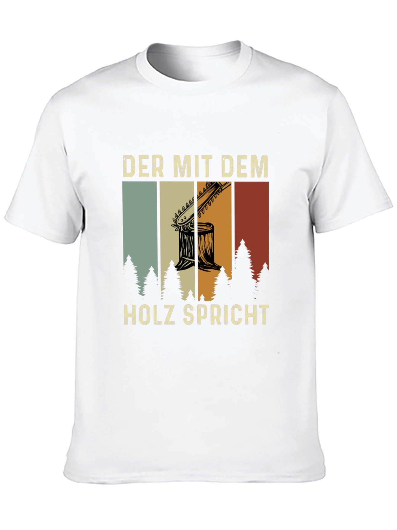 Black Der Mit Dem Holz Spricht Graphic Tee view 10