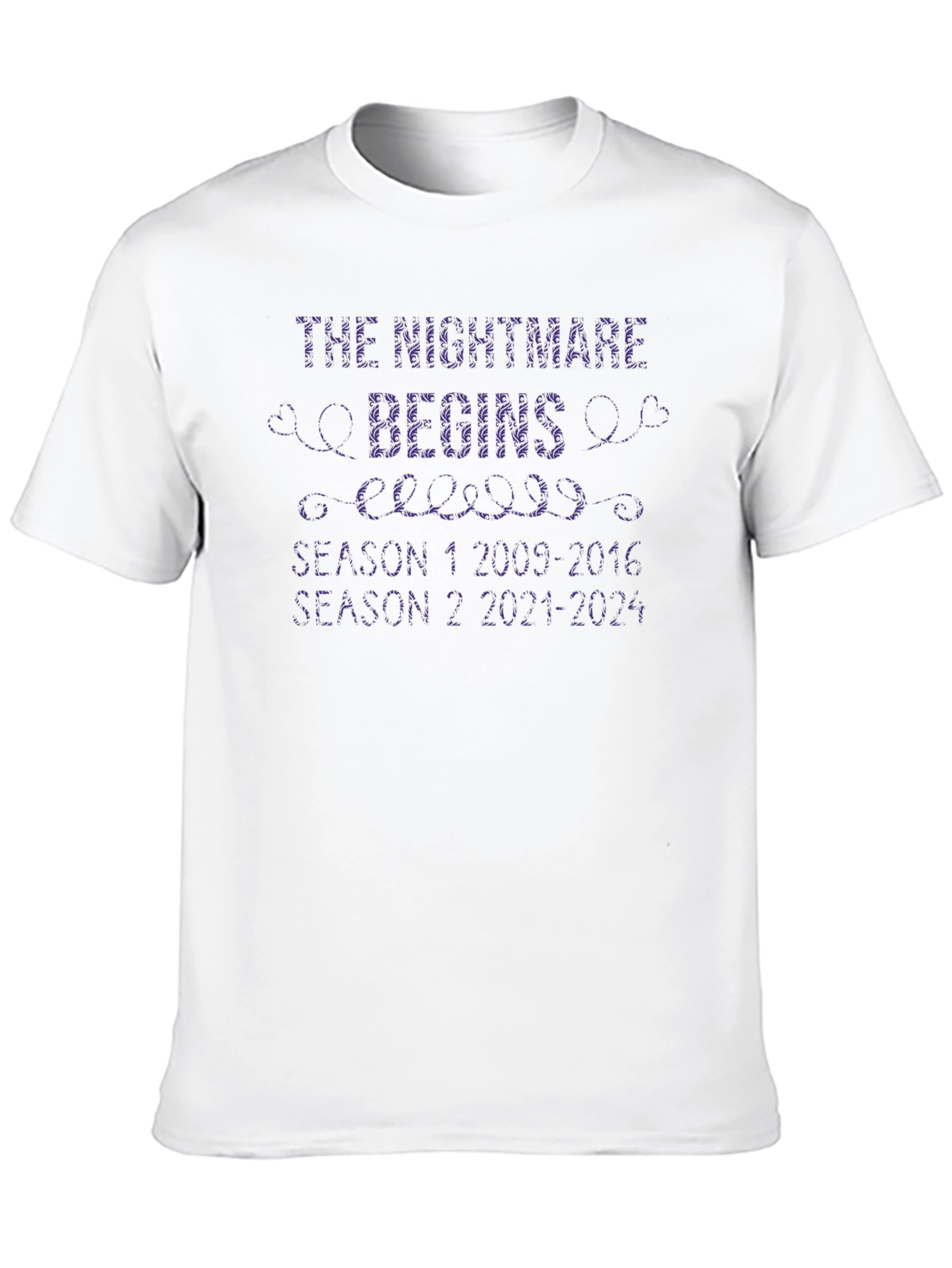 Black The Nightmare Begins Funny Graphic Novelty T-Shirt view 10