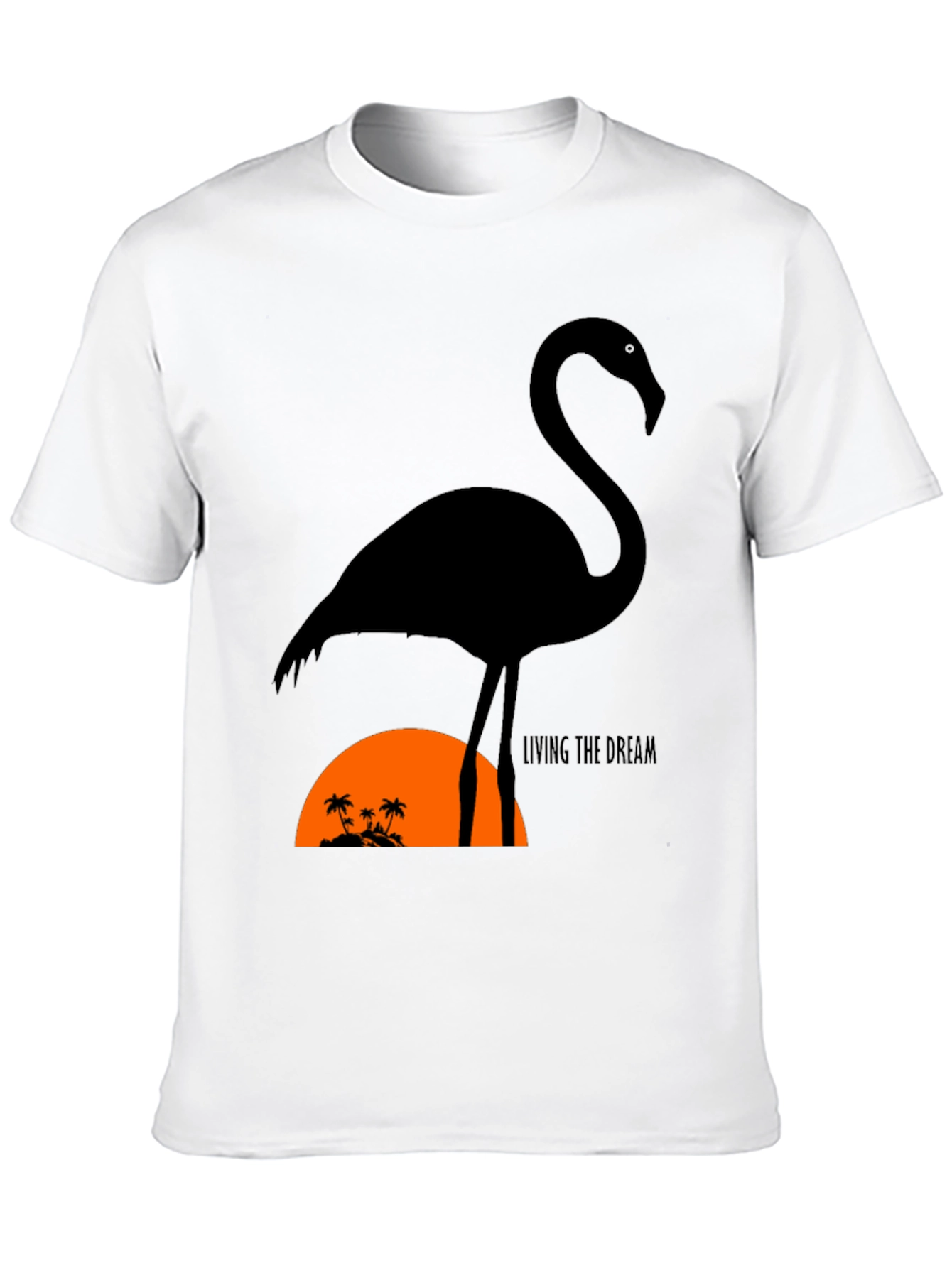 Black Flamingo Sunset Tee - Living The Dream view 10