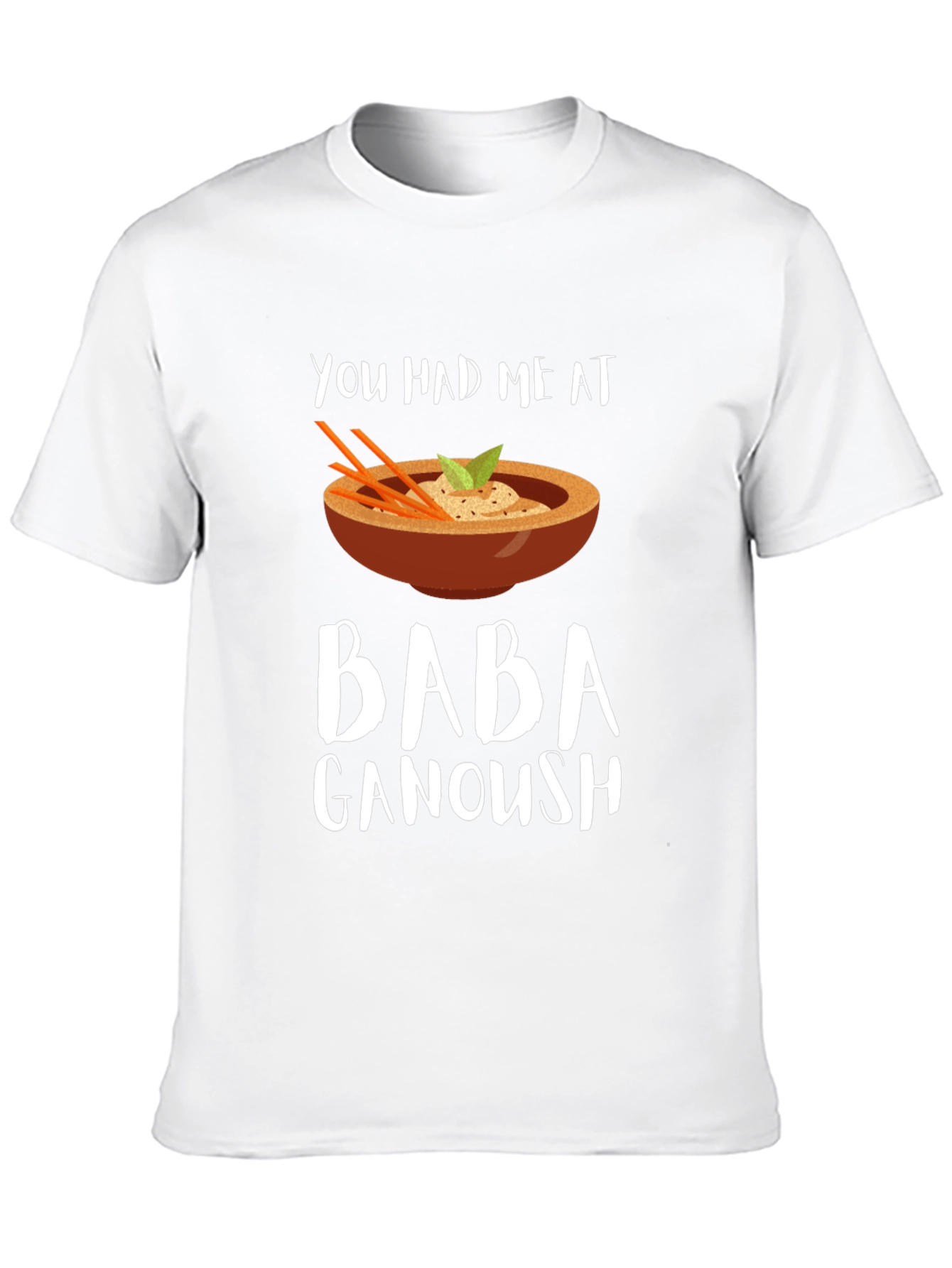 Black Baba Ganoush T-Shirt - Foodie Humor view 10