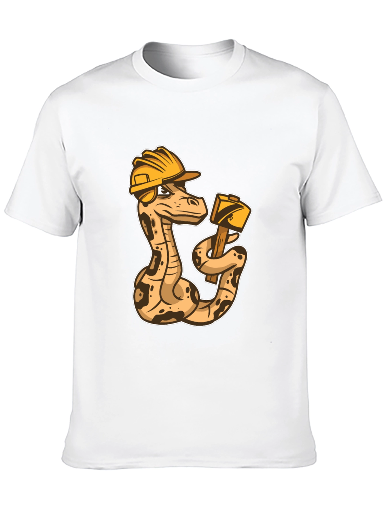 Black Construction Snake Graphic T-Shirt view 10